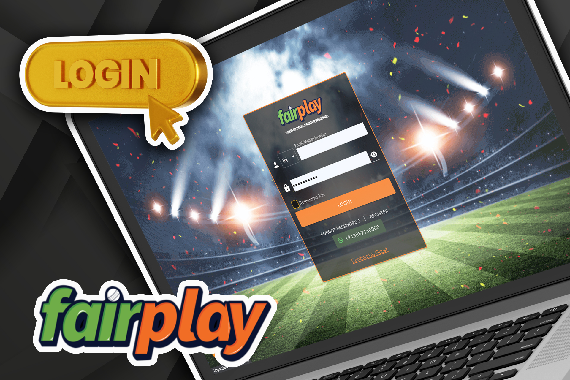 Enter your username and password to log in to Fairplay.
