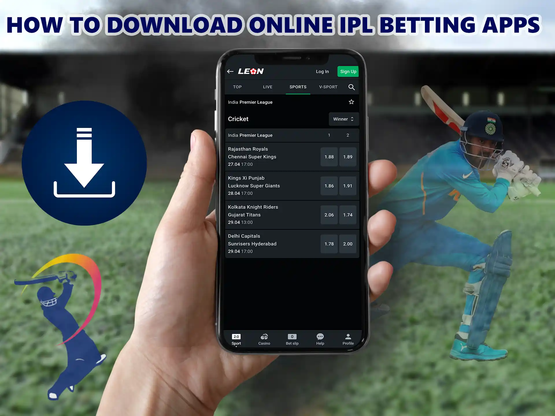 Modern technology allows Indian users to place bets directly on their smartphone wherever they want.