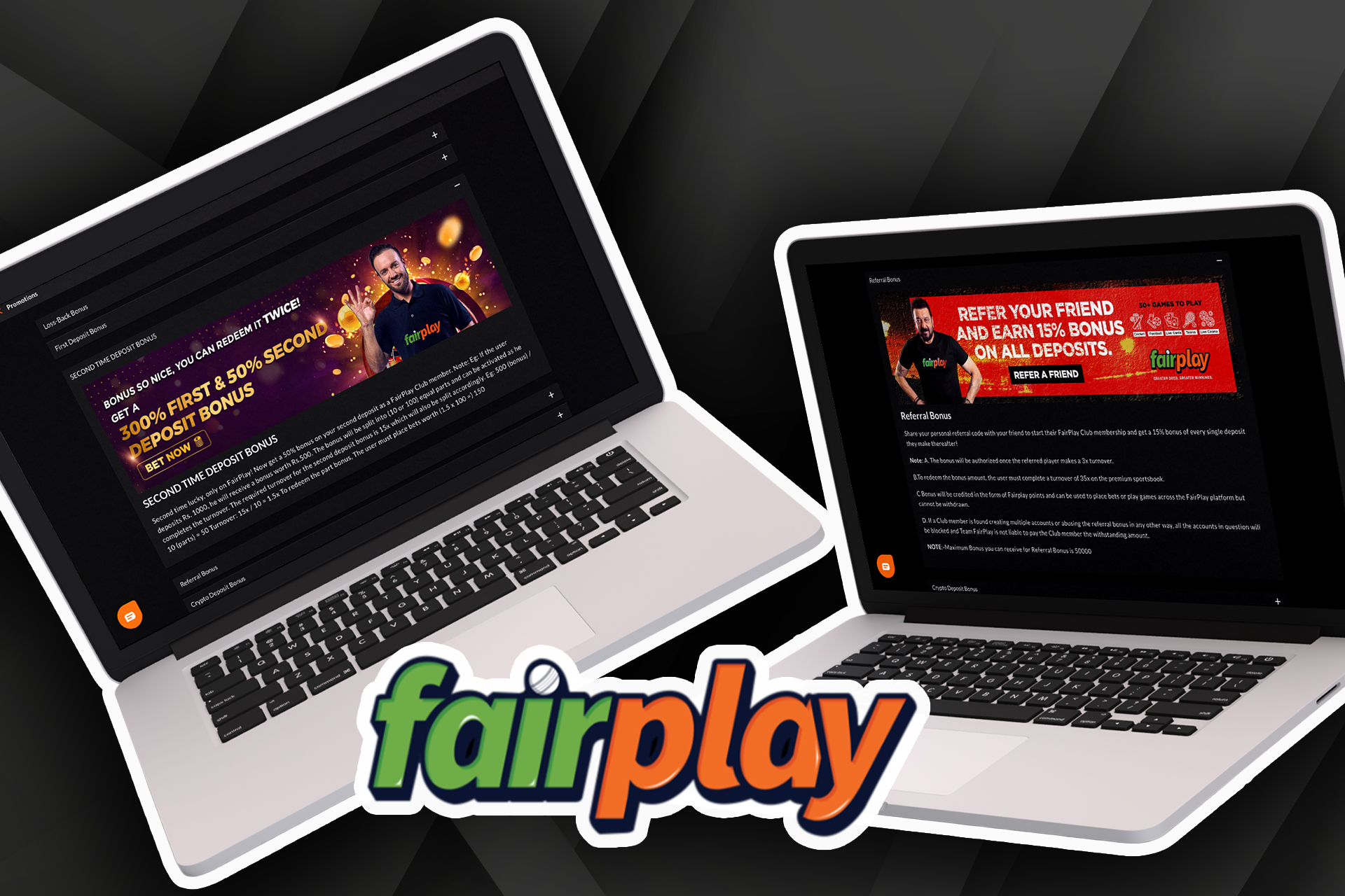 You can also receive other bonuses and participate in different promotions on Fairplay.