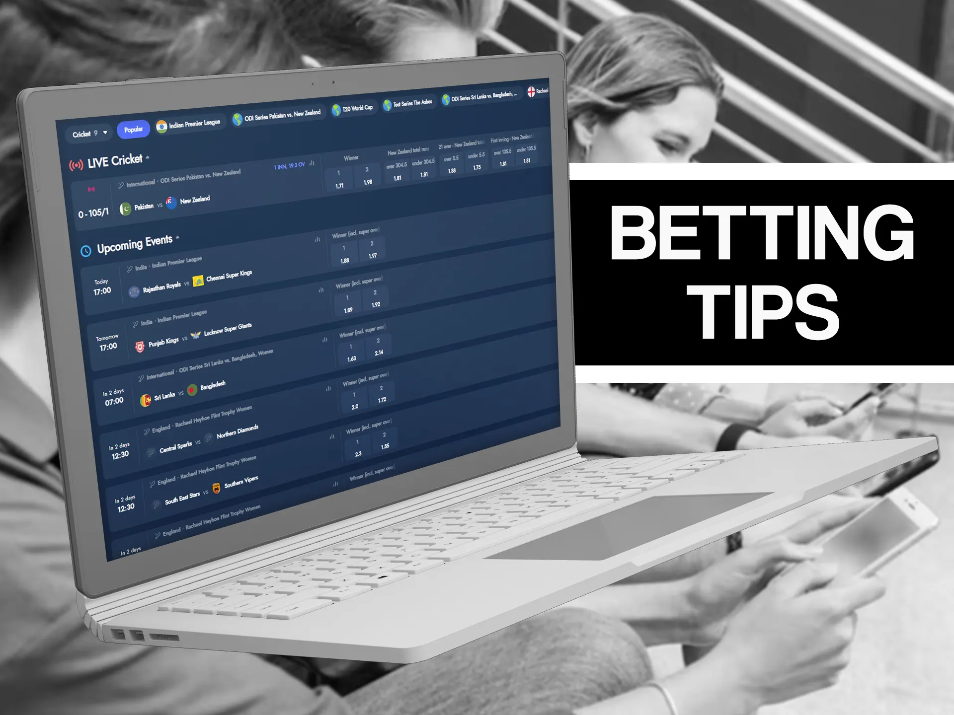 Use special betting tips before making cricket bet.