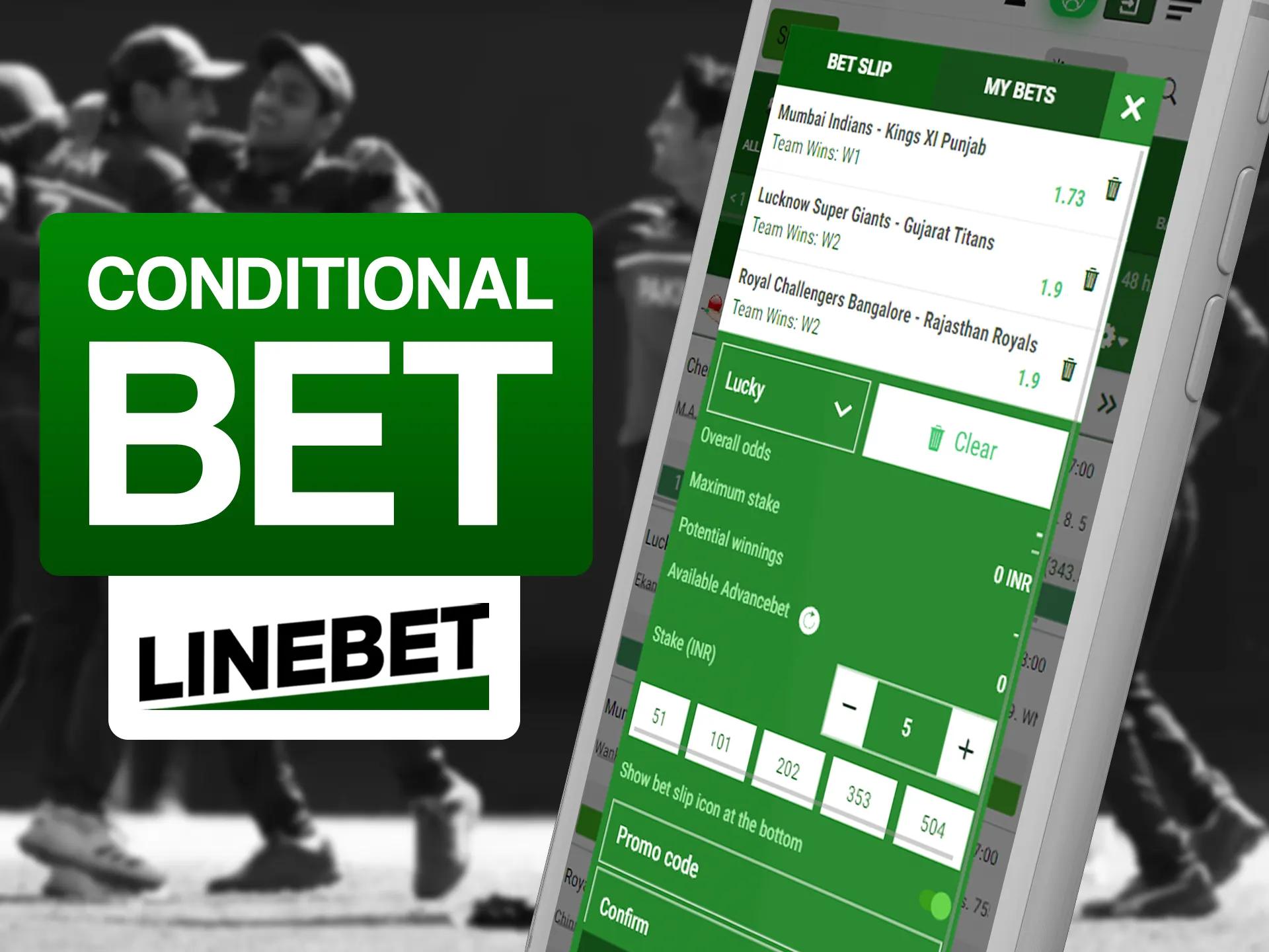 Make bet on multiple teams in one time and win biggest amount of money at Linebet.