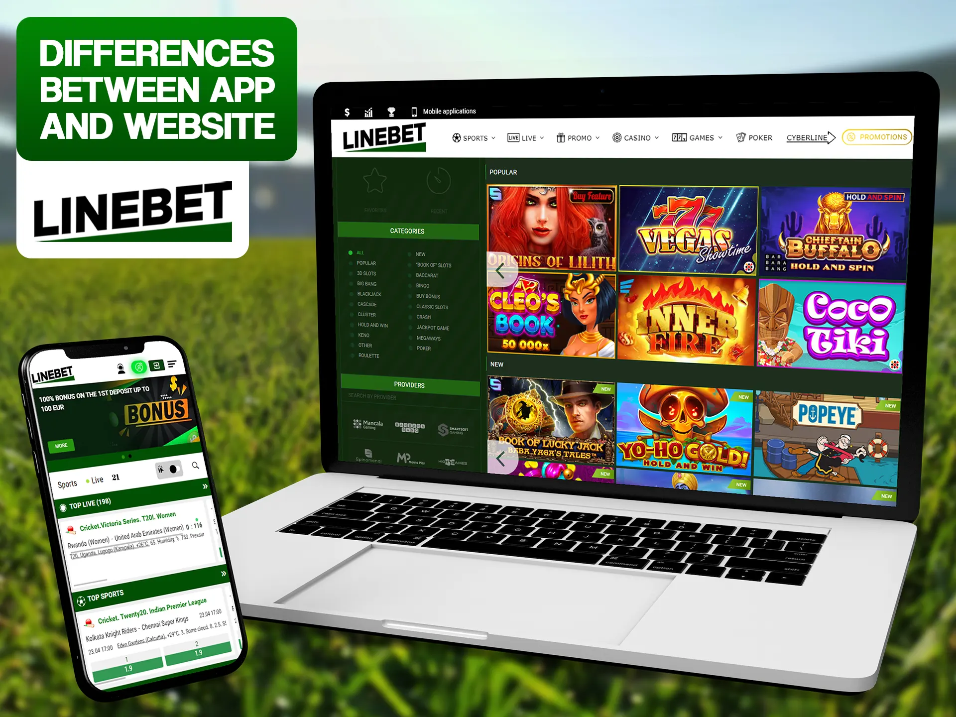 Learn more about pros and cons of diffenrent versions of Linebet.