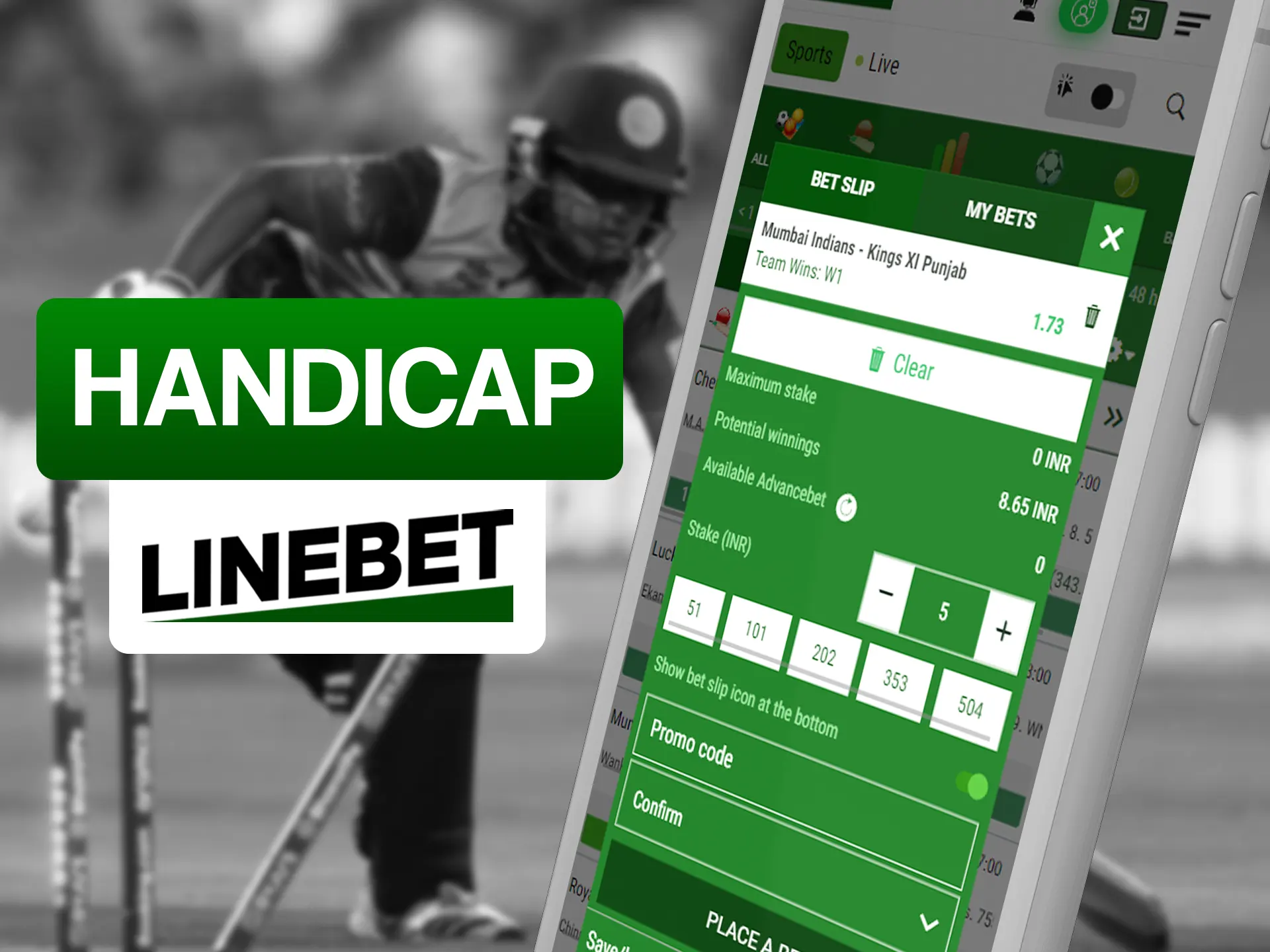 Make bet on winning team and win with Linebet app.