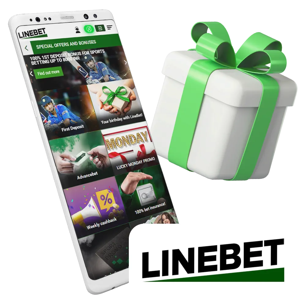 Get your Linebet bonus after betting and playing casino.