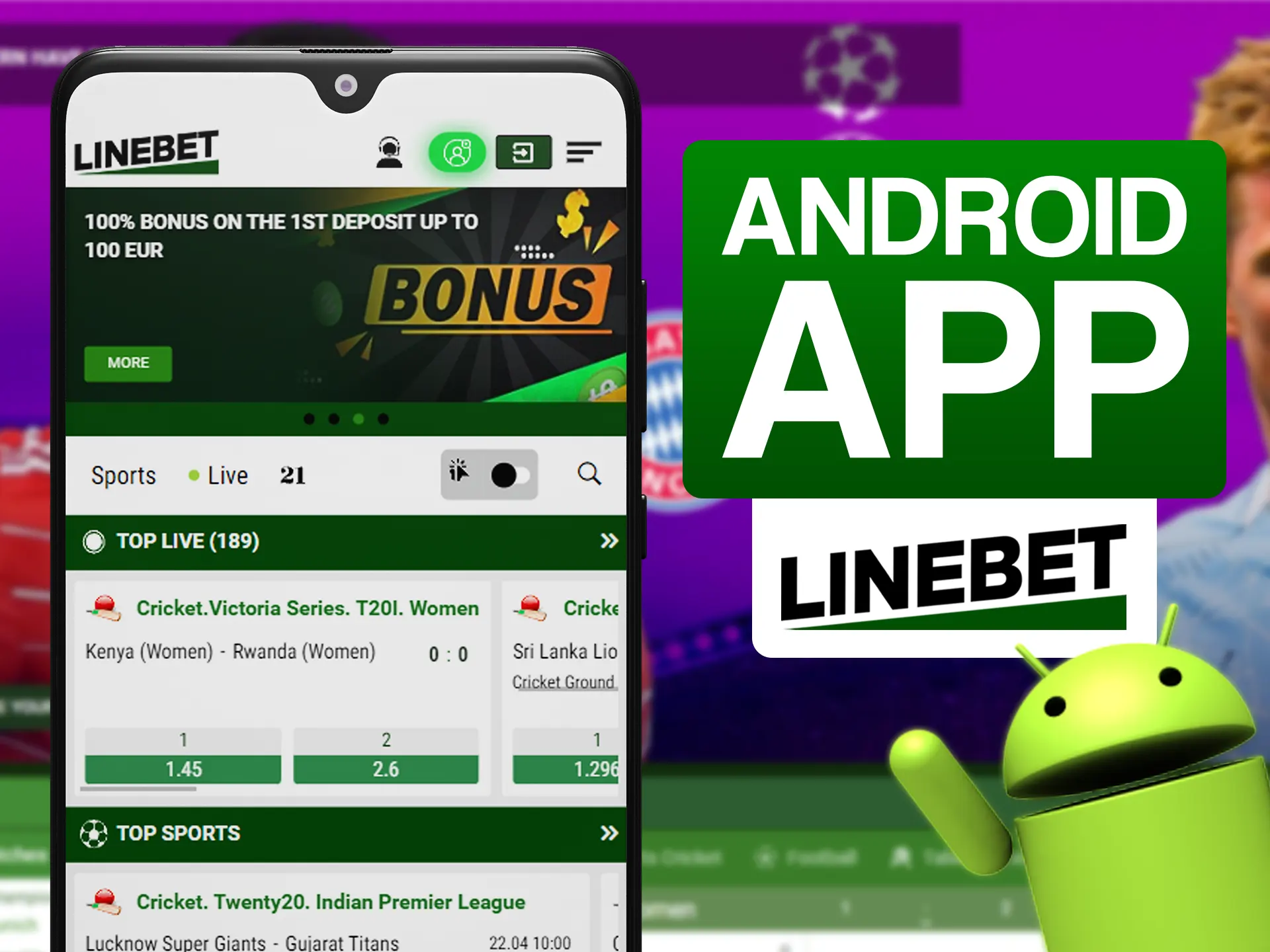 Make your betting experience better with Linebet Android app.