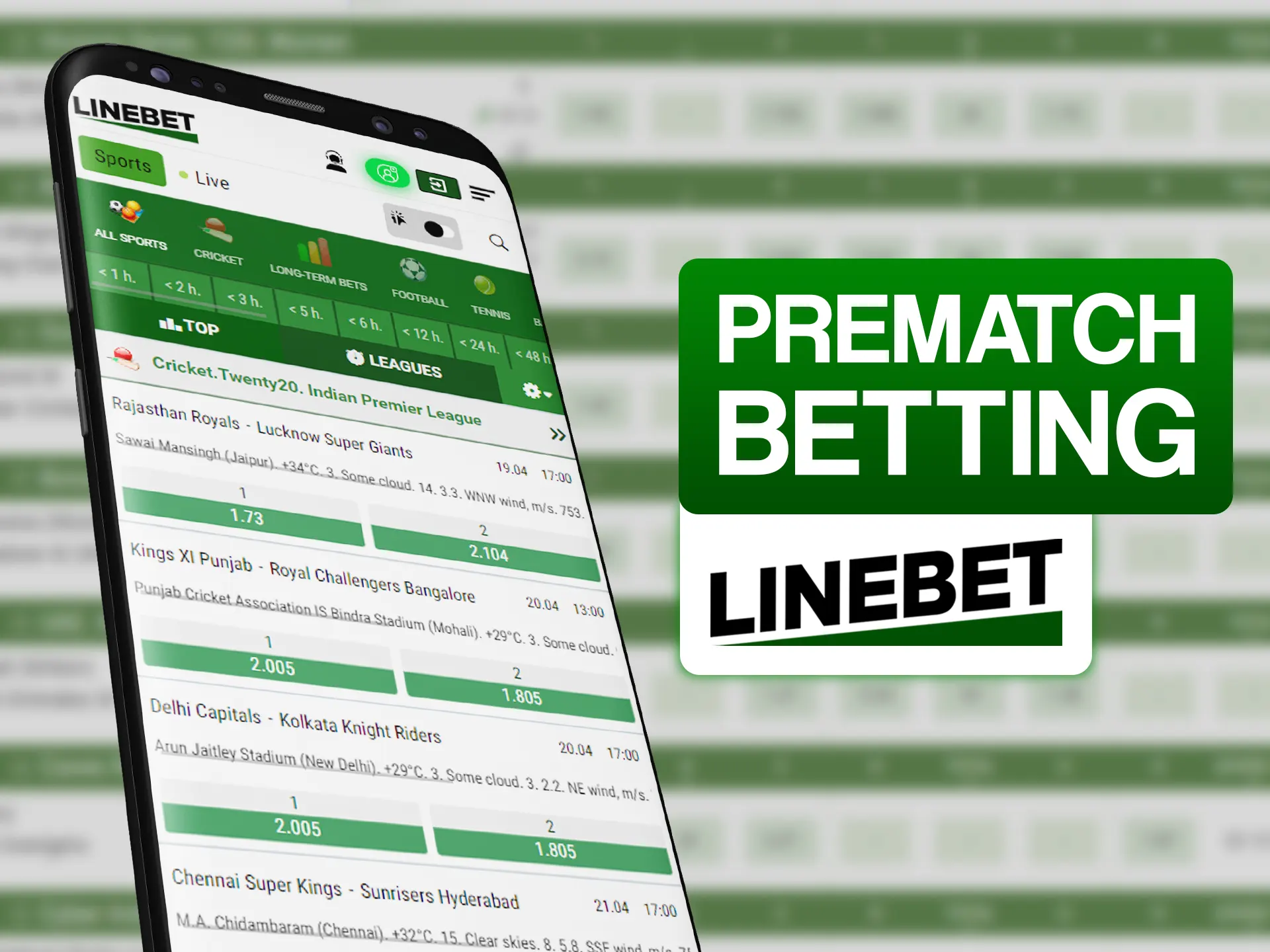 Make bets on future matches at Linebet.