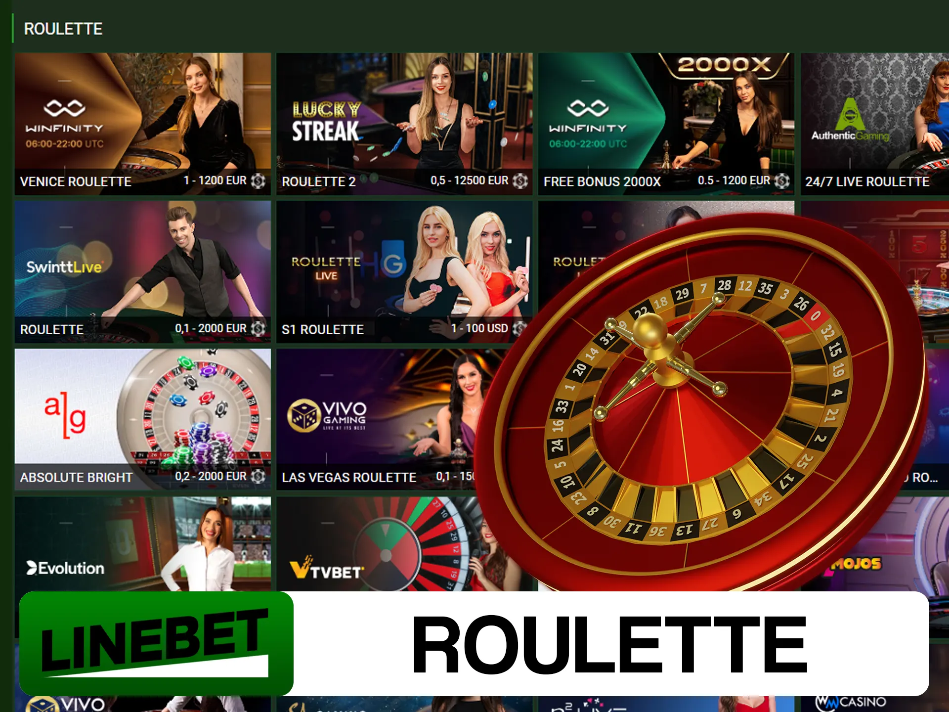 Spin Linebet roulette and win biggest winnings at Linebet.