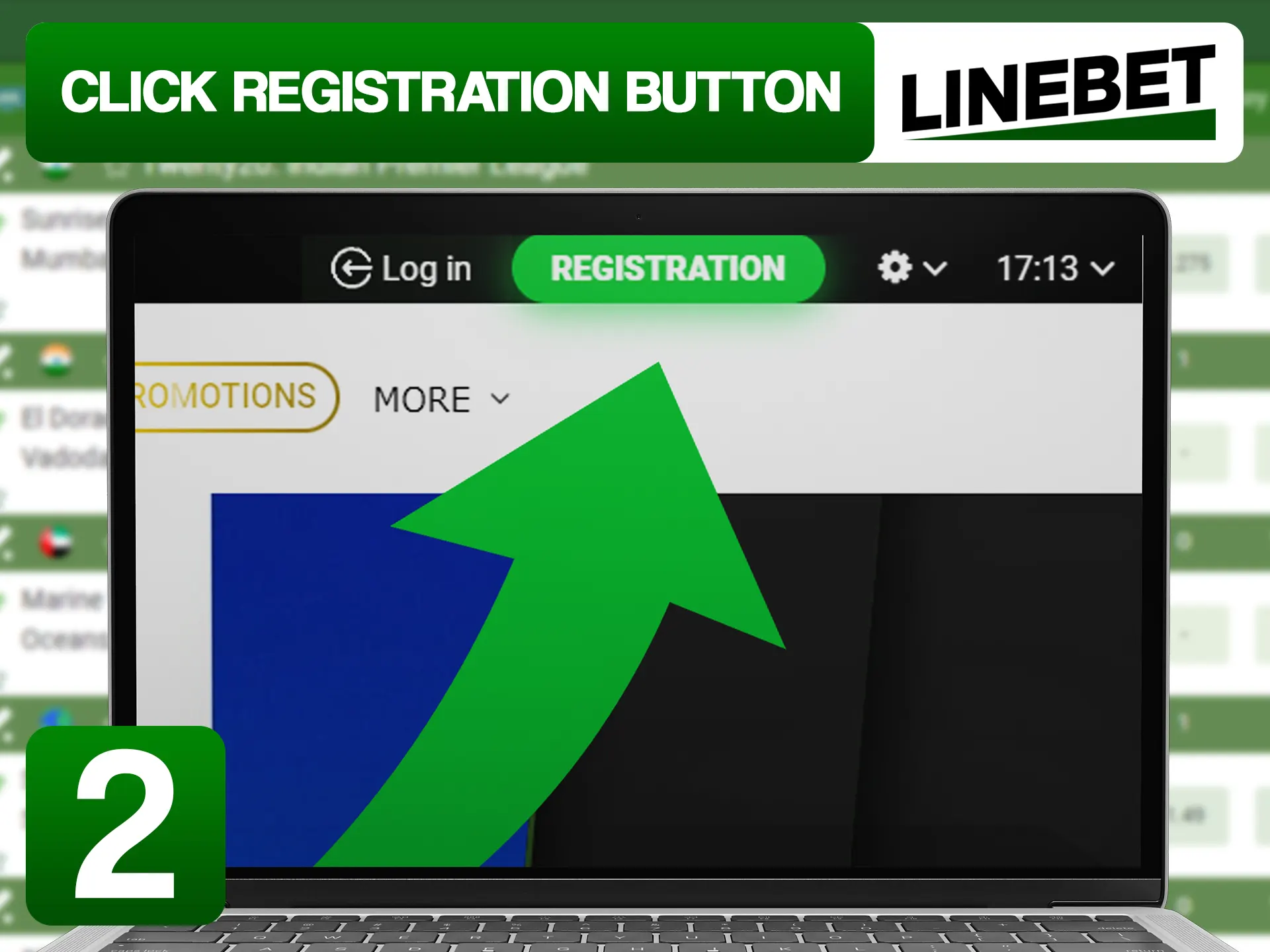 Click on registration button.