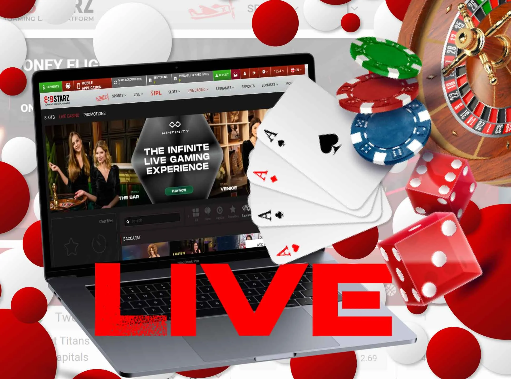 In live casino you can play against the real dealers.