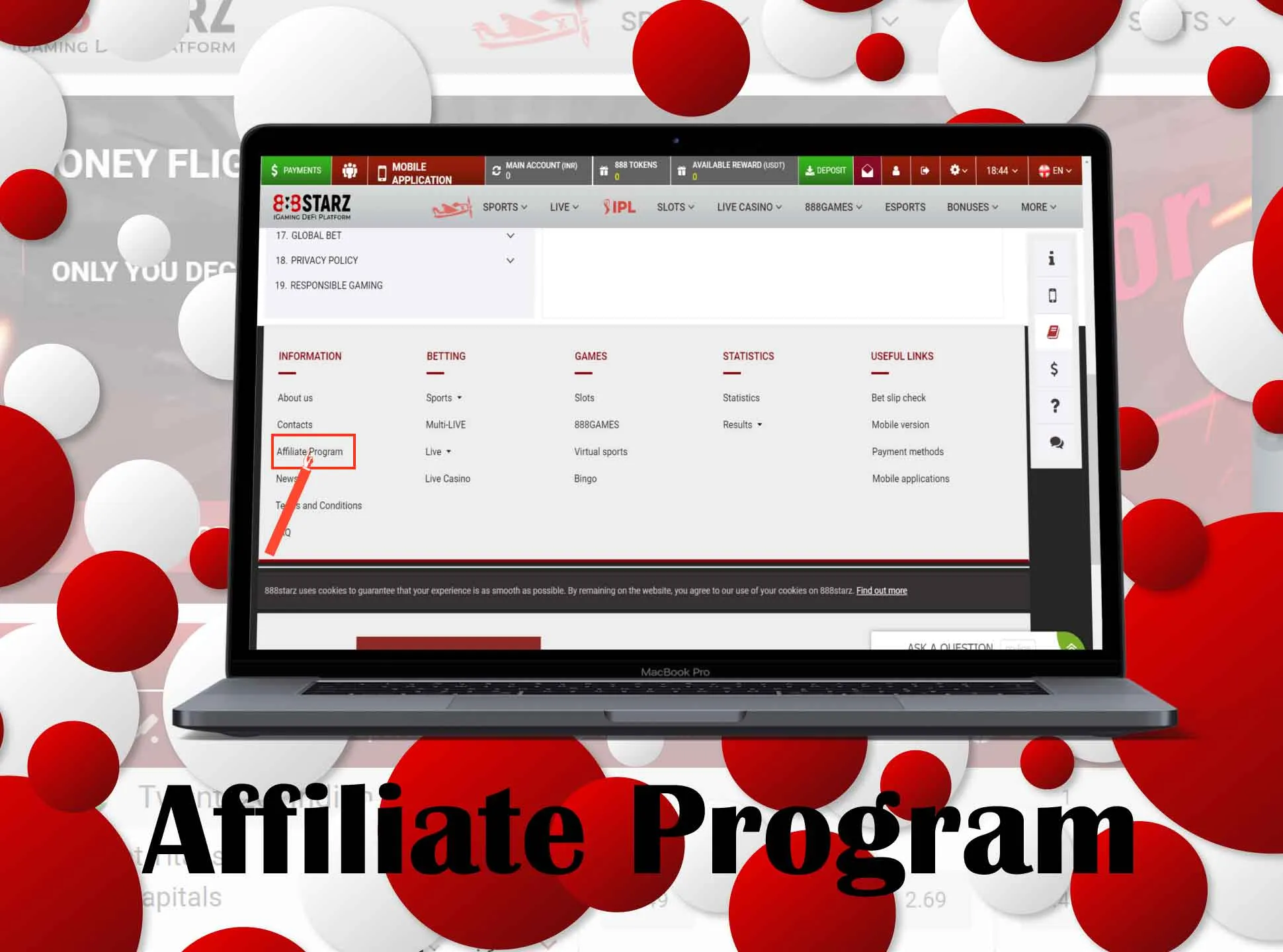 Join the 888starz affiliate program to get additional benefits and bonuses.