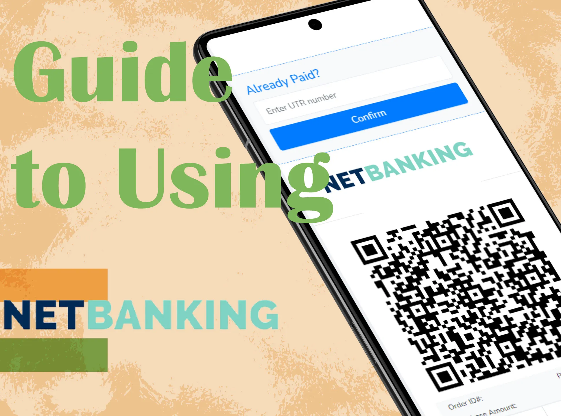 Go to your bank website and create the account to use NetBanking.