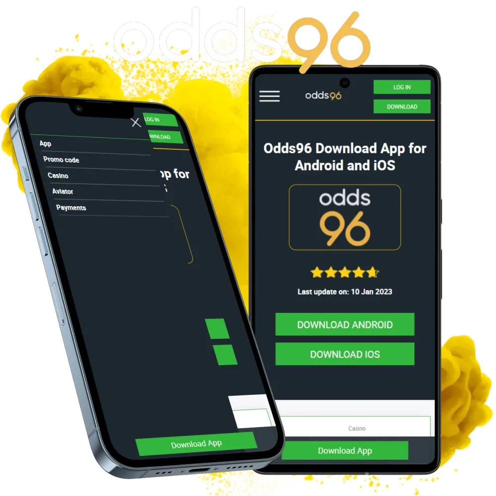 Install Odds96 app and use it anywhere.