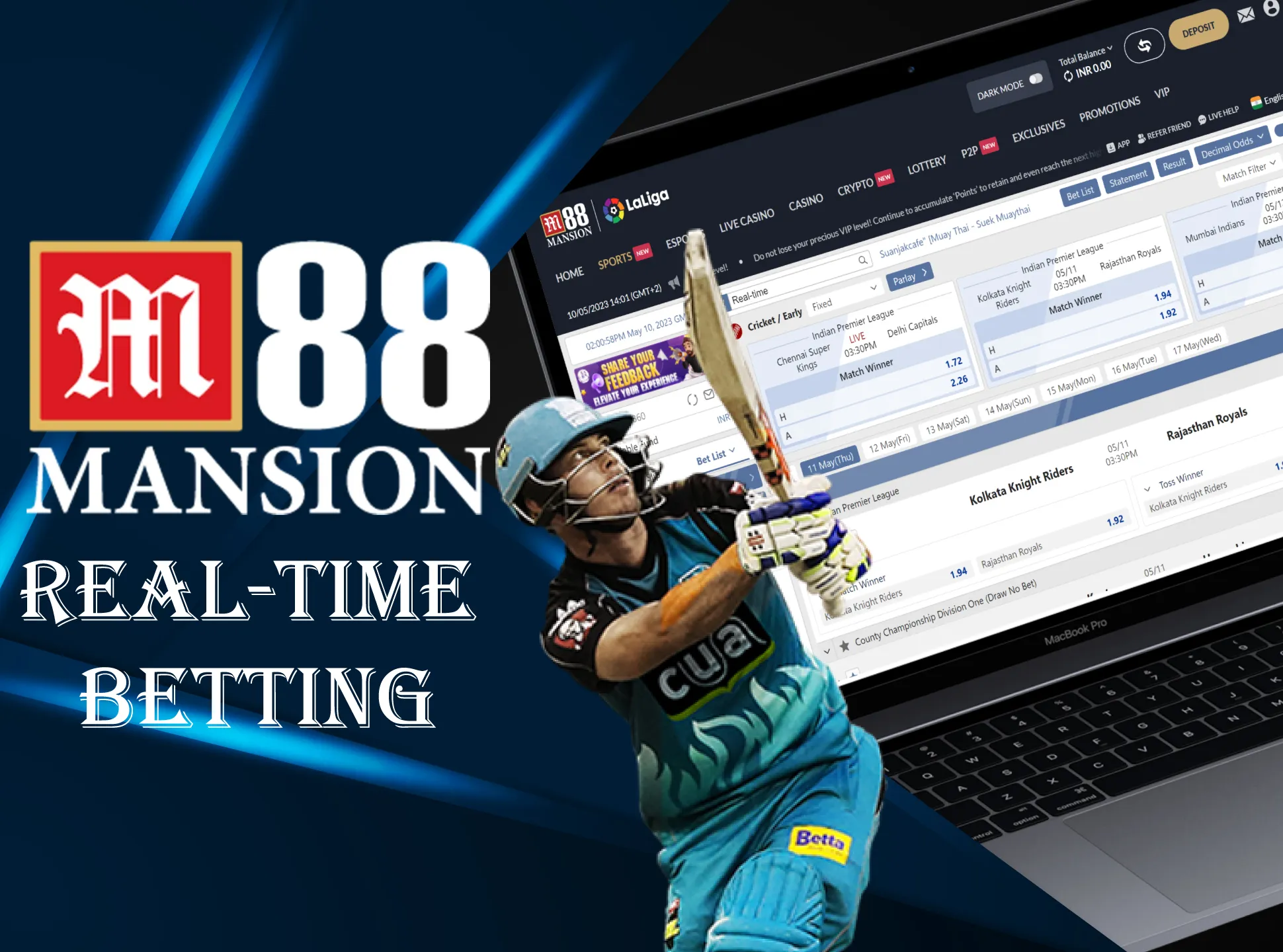 Make your sport bets in live format at M88.