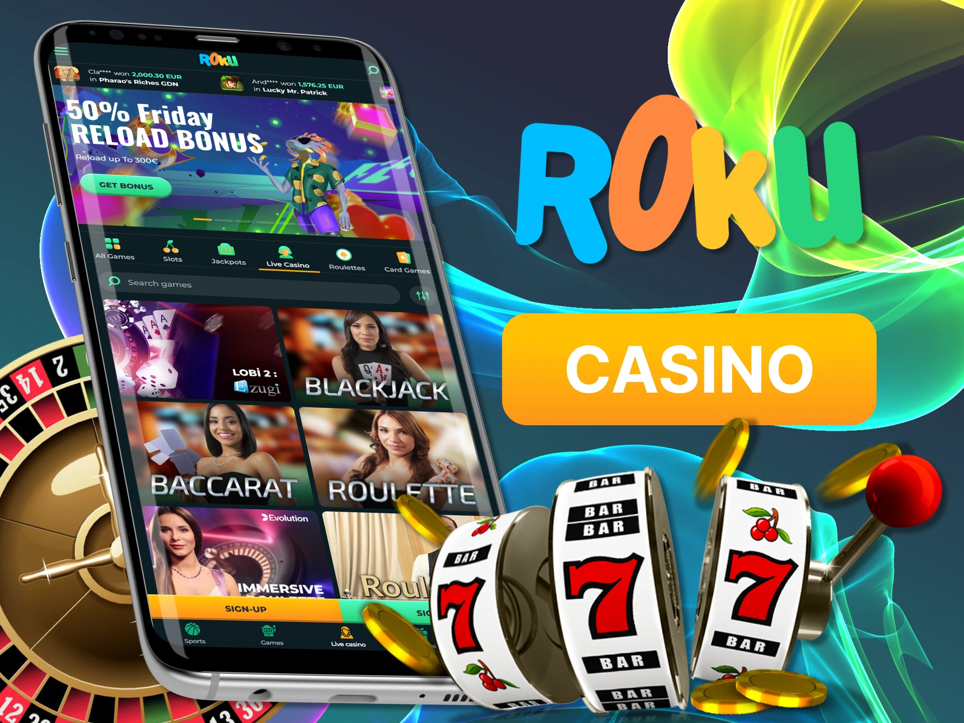 With the Rokubet app, play exciting casino games.