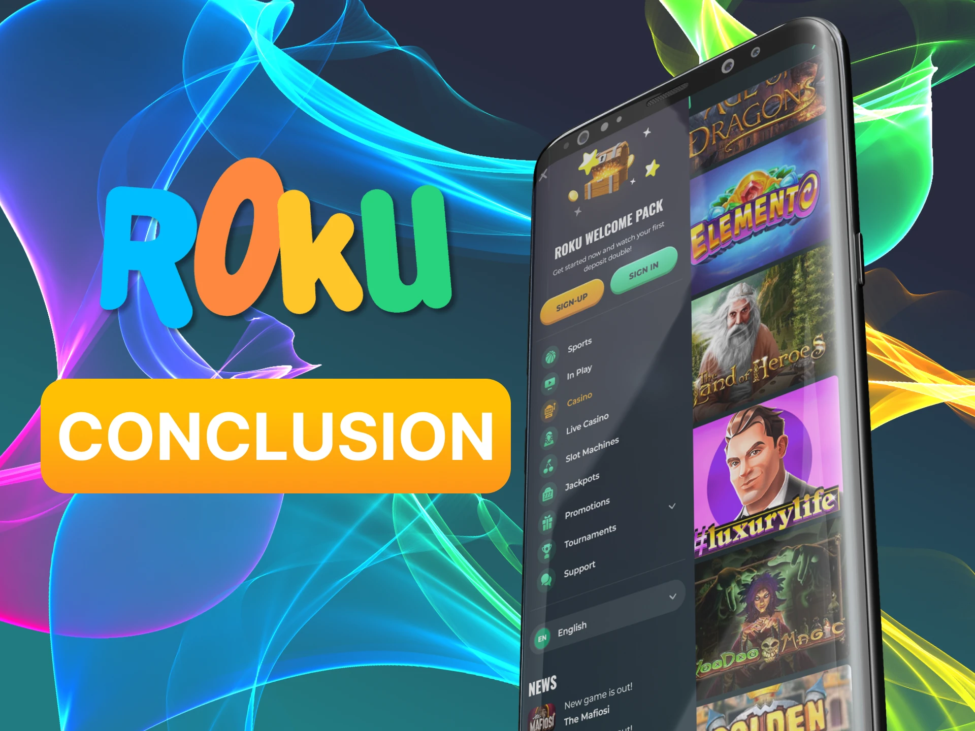 With the Rokubet app you have access to sports betting and casino games, and lots of bonuses.