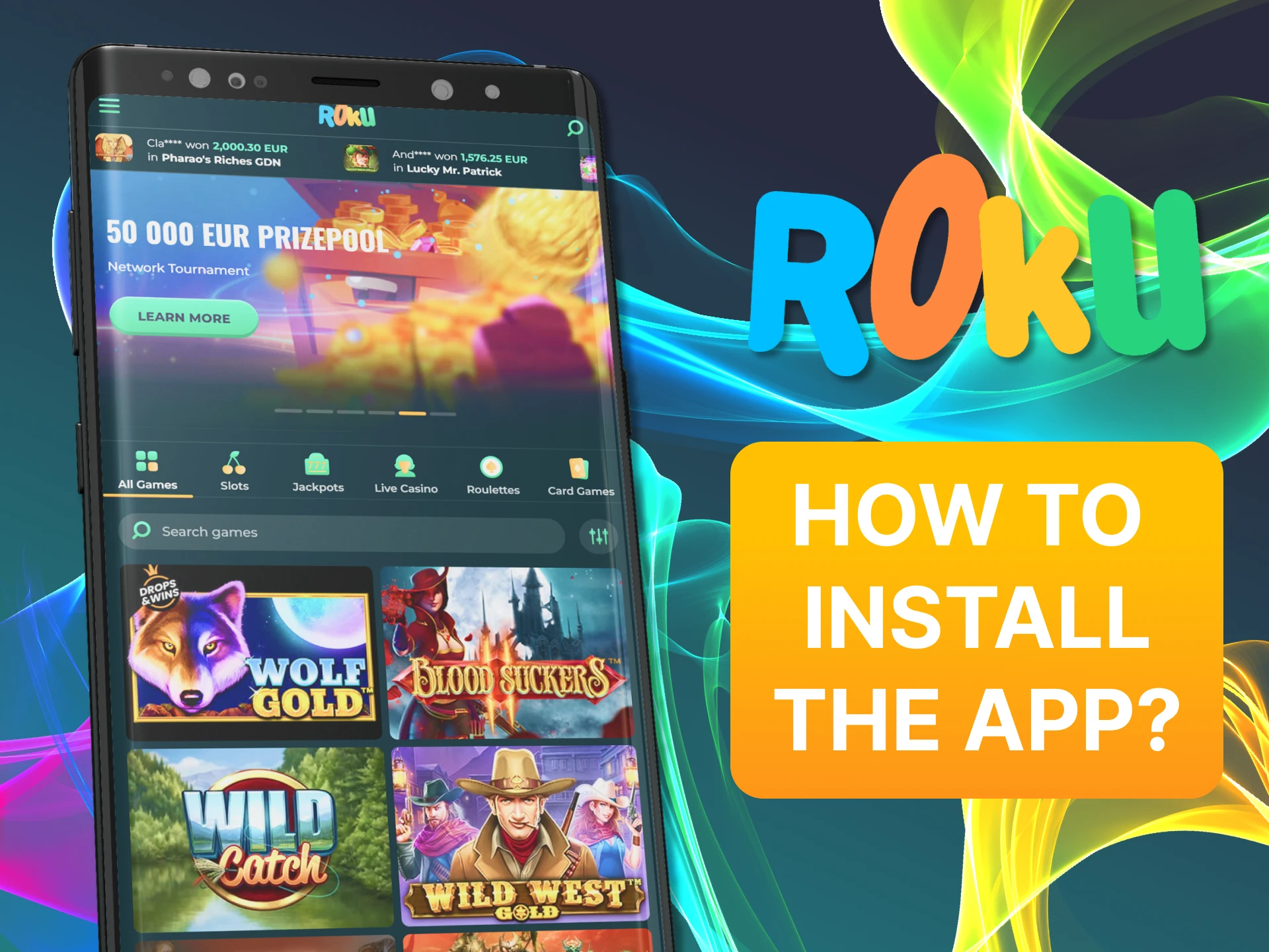 With these instructions, install the Rokubet app easily on your phone.