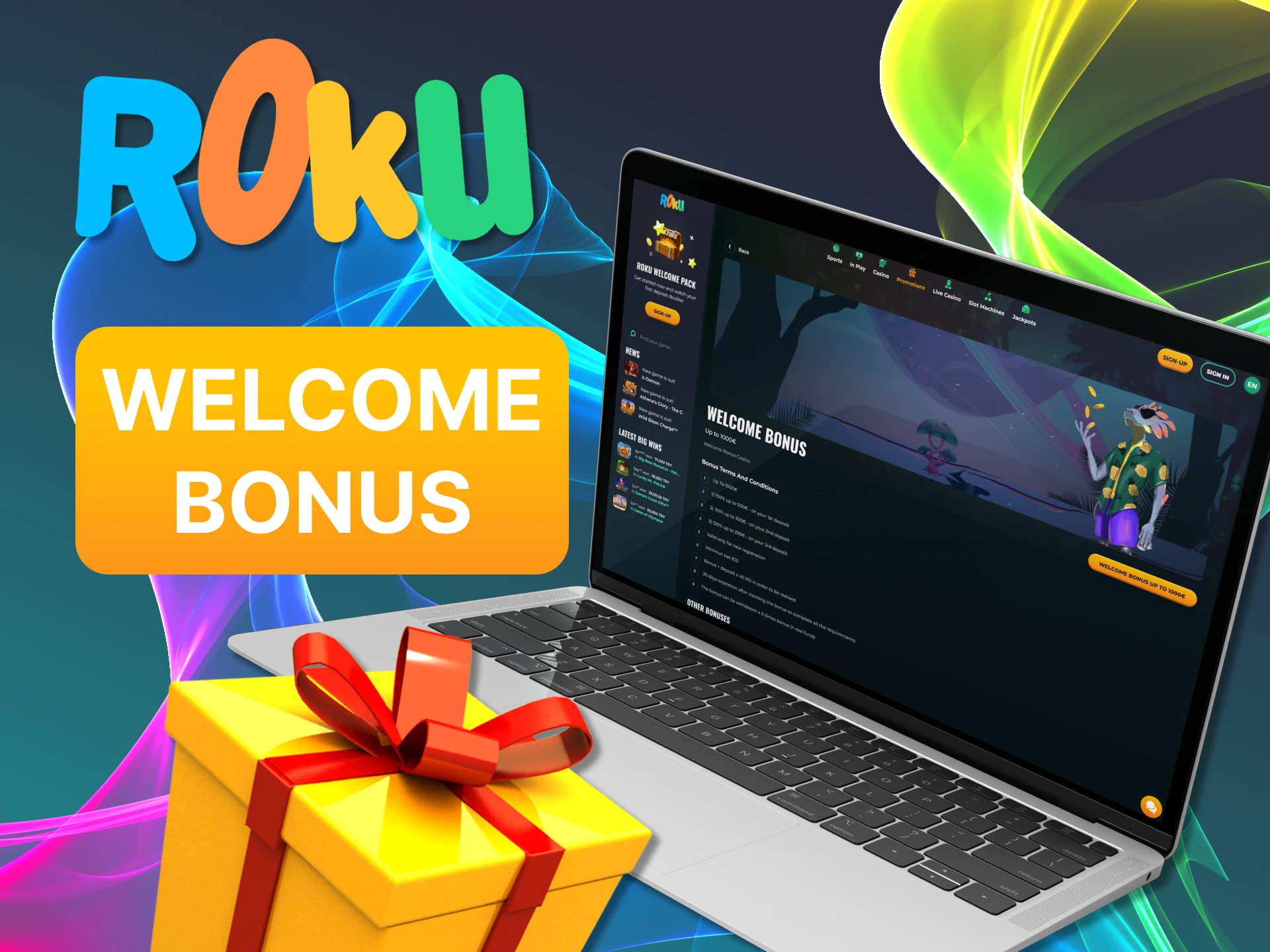 A nice welcome bonus is waiting for you at Rokubet.