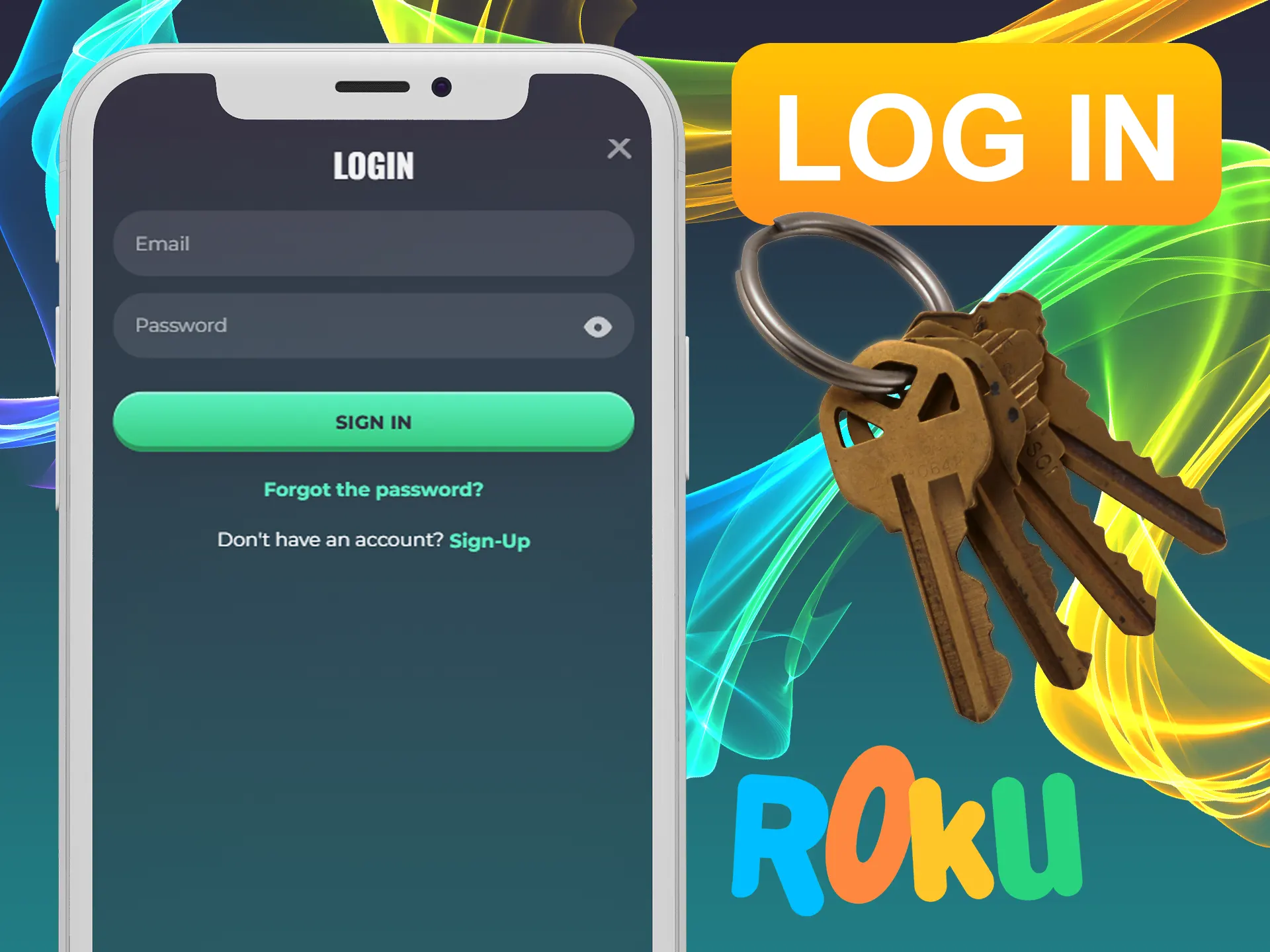 Use your Rokubet account for logging in.