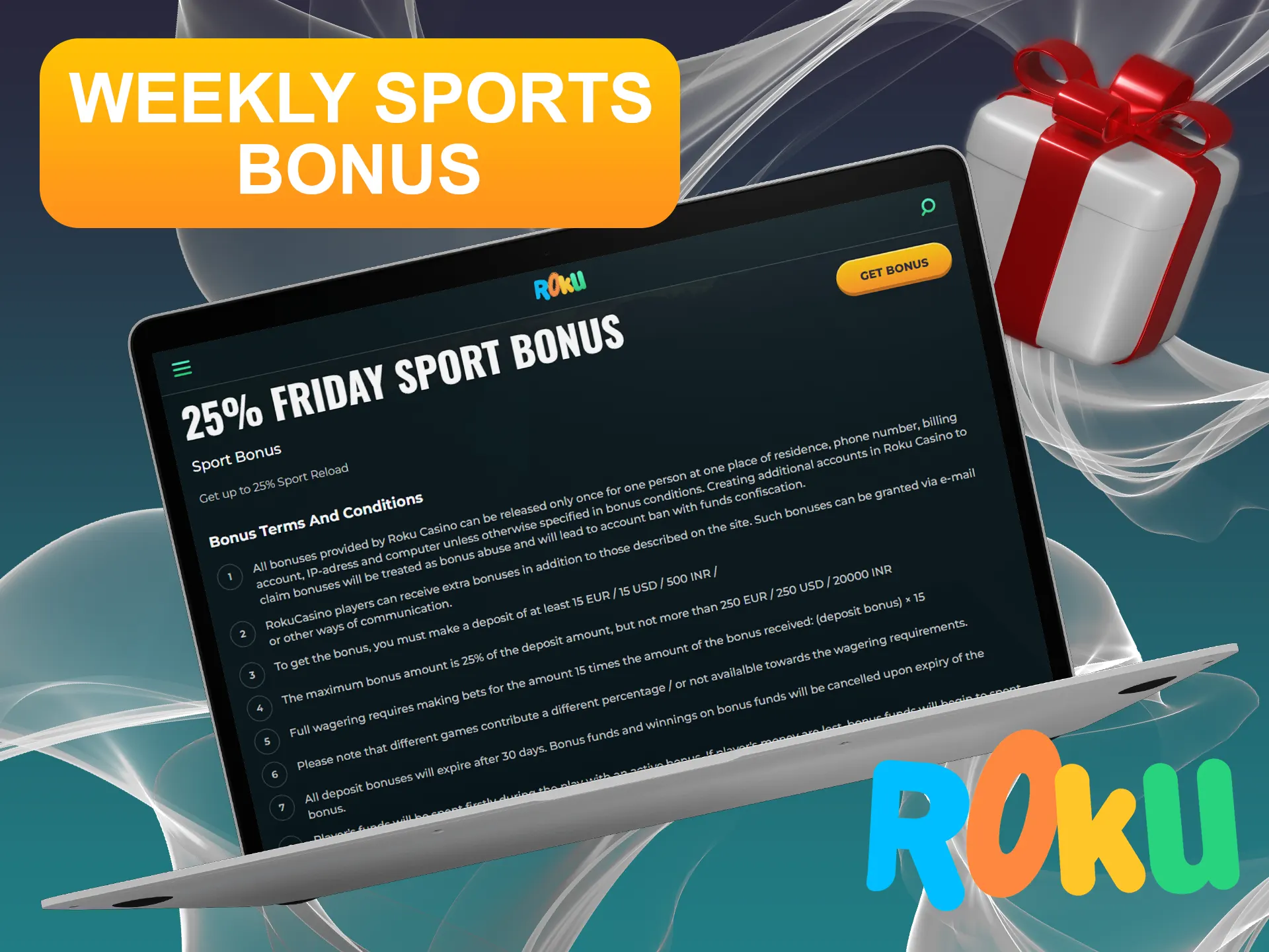 Get your sports bonus each week at Rokubet.
