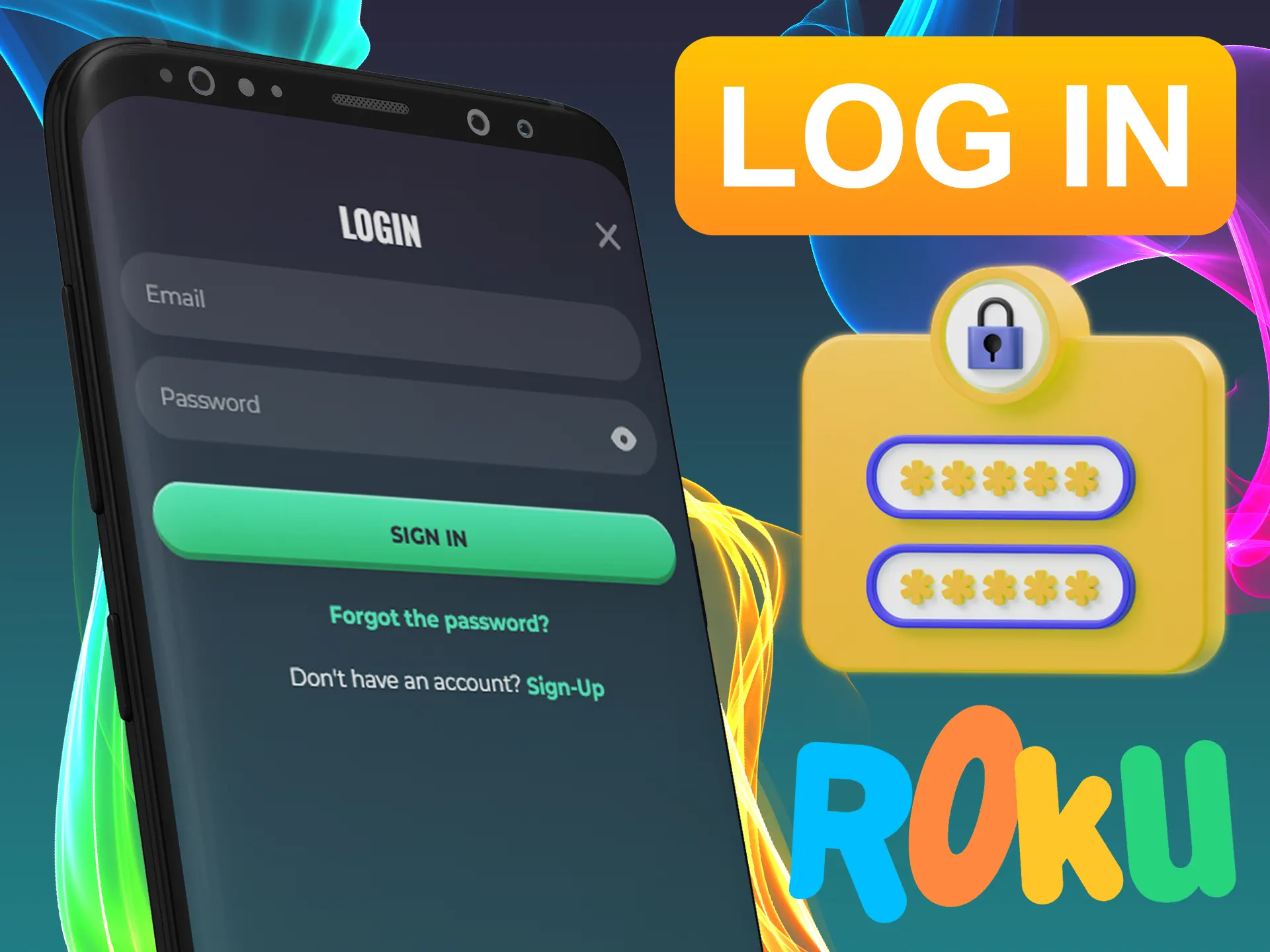Log in on special page using your Rokubet account.