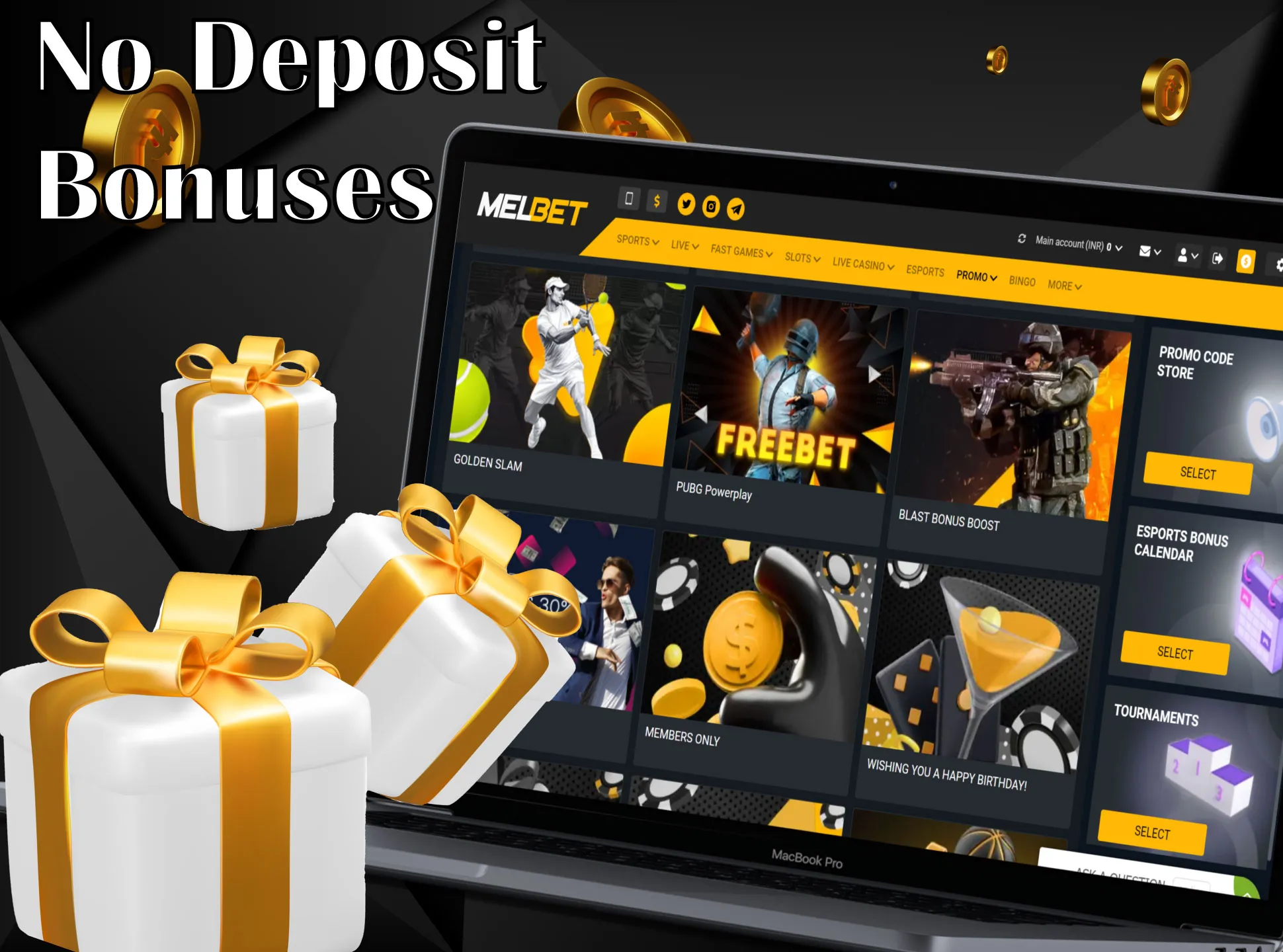 No deposit bonuses mean that you don't have to deposit any money to get a bonus.