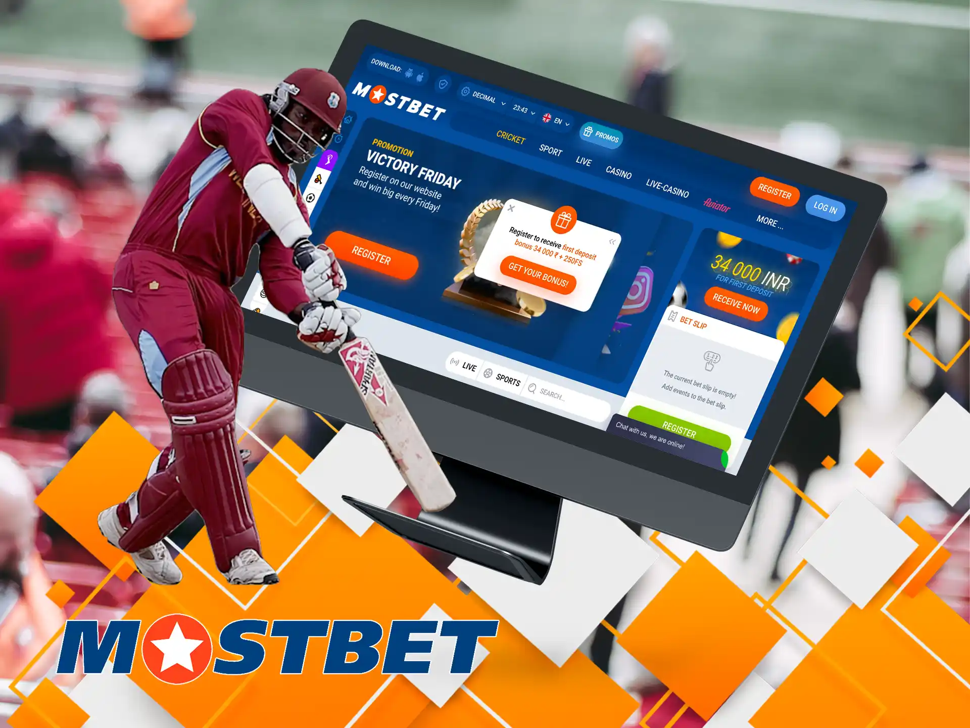 Every day you'll get about competitions including cricket, casino games and more waiting for you in the app and on the Mostbet website.