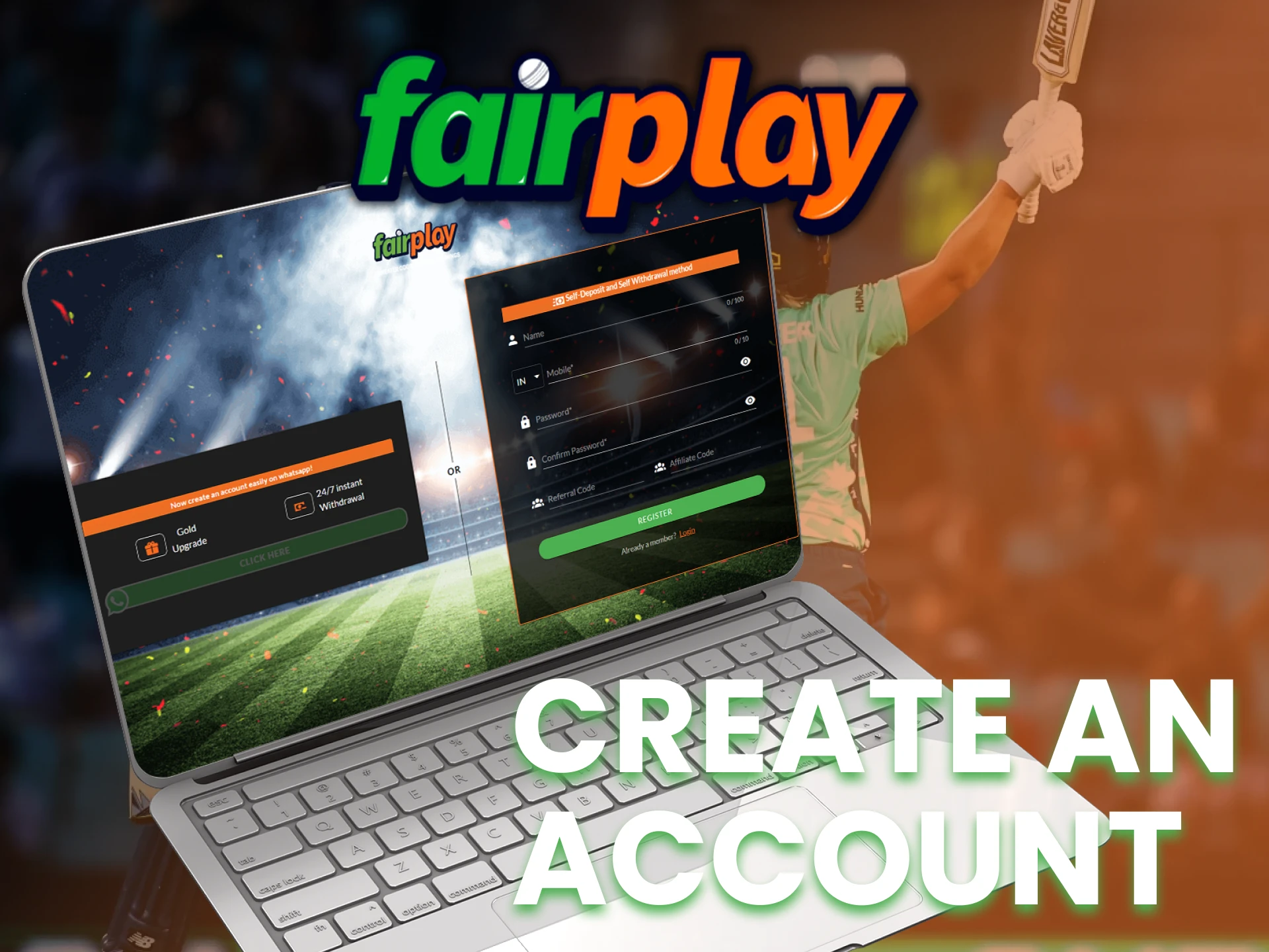 Creatre your own Fairplay account.