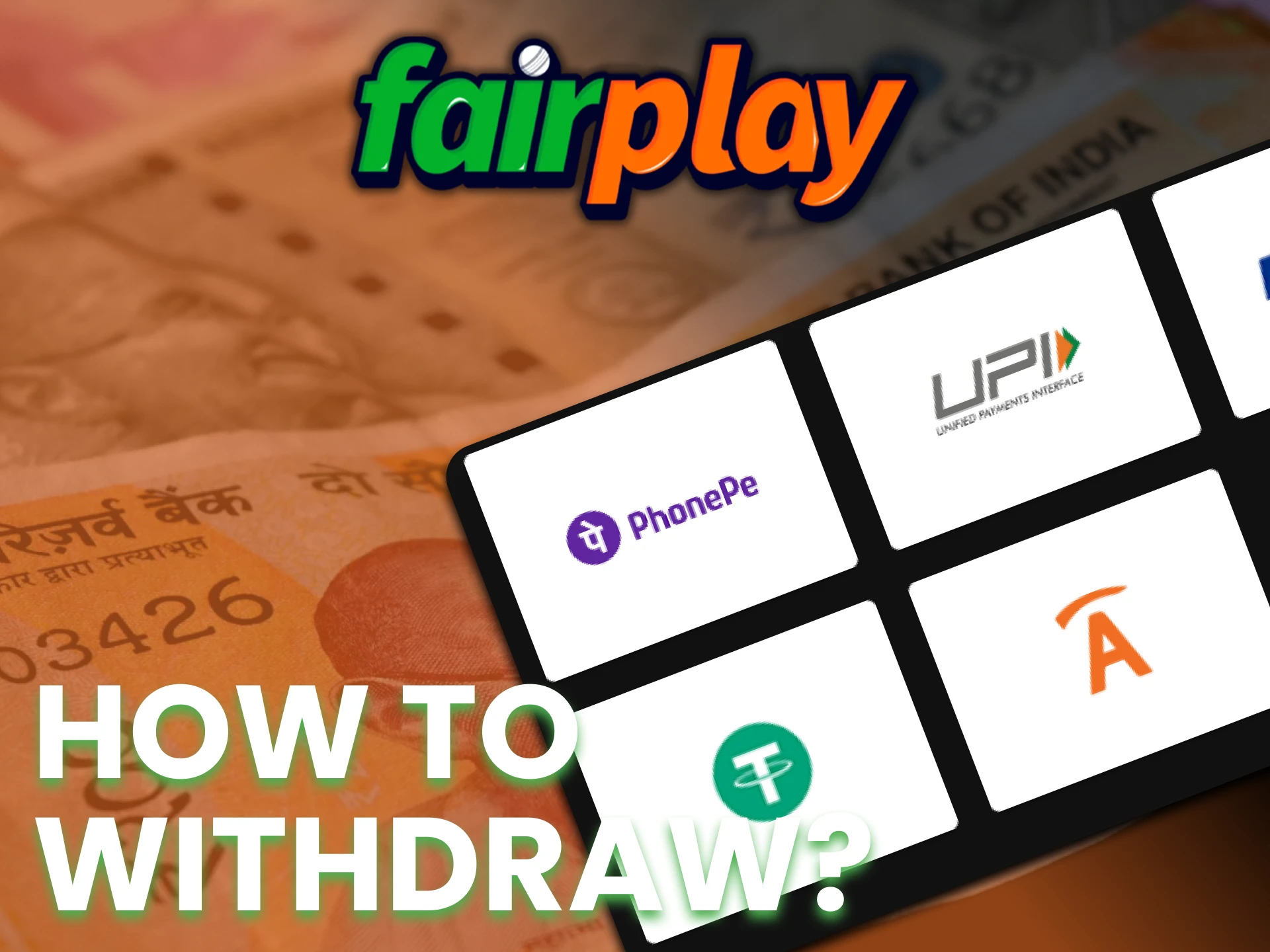Withdraw your money without problems at the Fairplay.