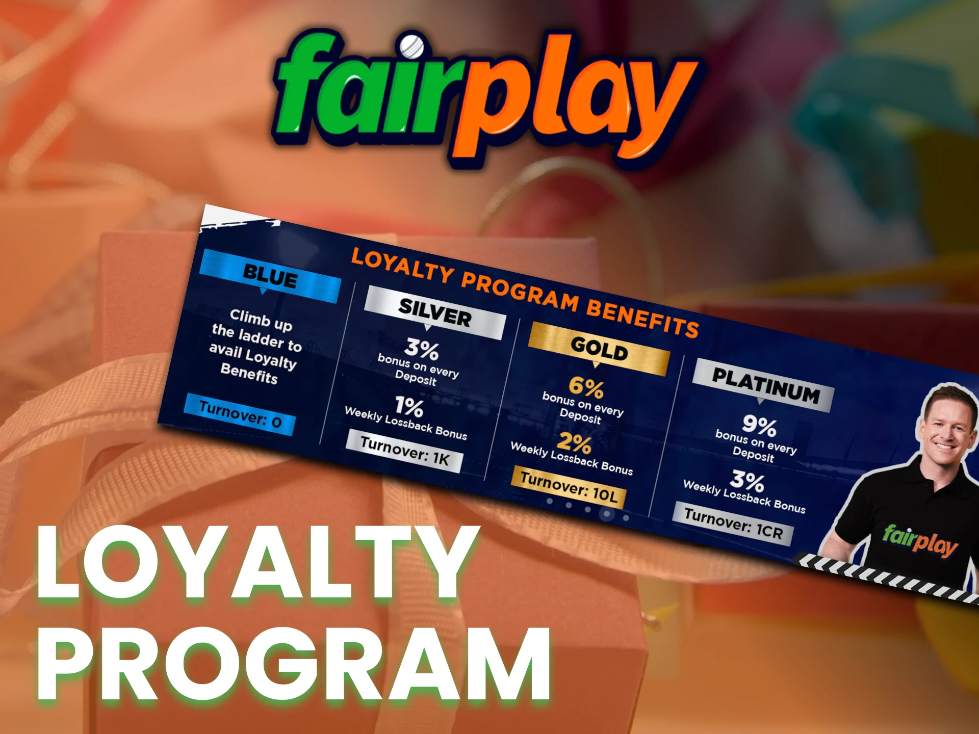 Invite your friends to Fairplay using the loyalty program.