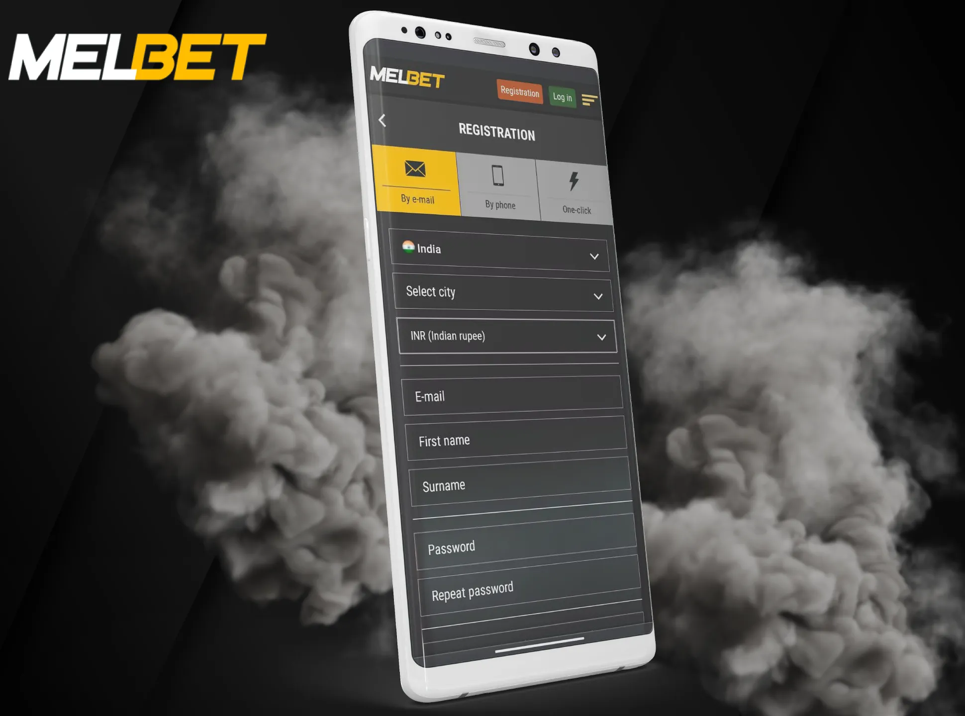 Register at Melbet to start betting.