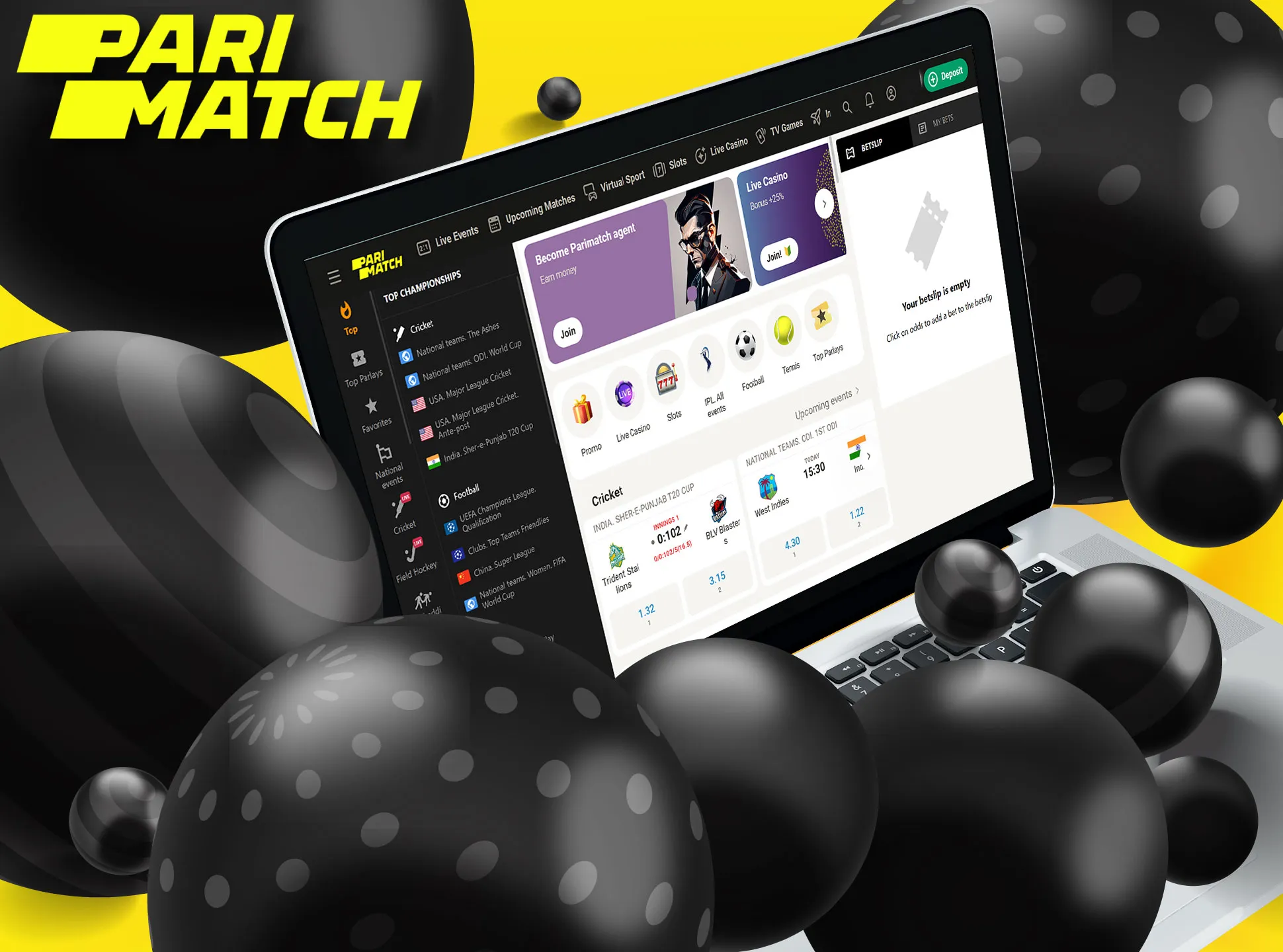 The Parimatch official website has a user-friendly interface and provide users with all necessary features.