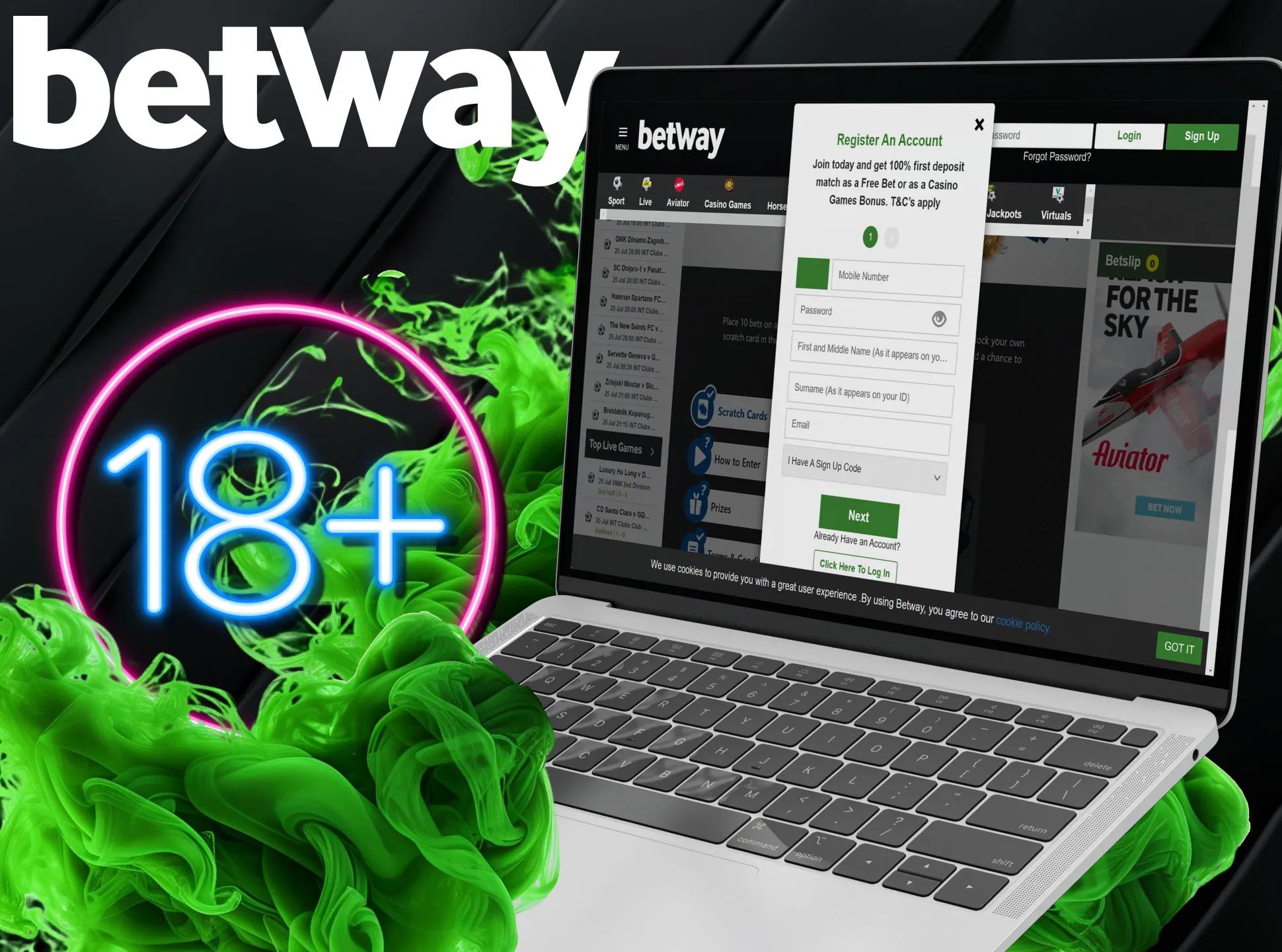 There are some requirements for those who want to create the Betway account.