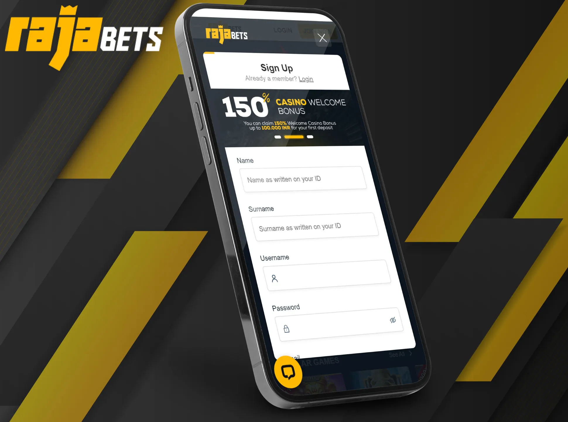 Download and install the Rajabets mobile app to bet via your Android or iOS smartphone.