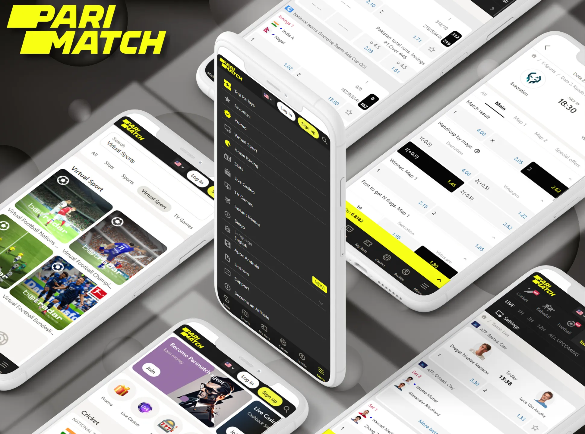 Parimatch is a convenient and user-friendly application for sports betting.