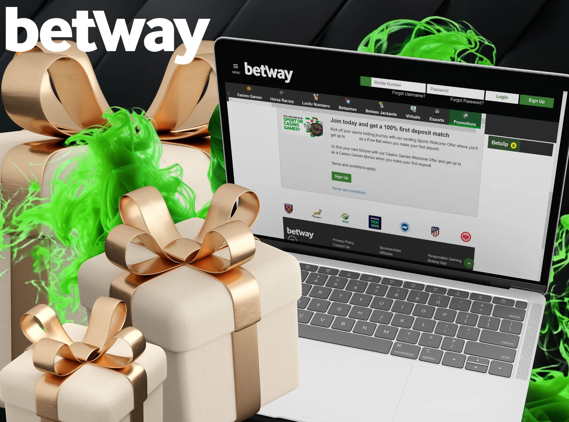 Get a welcome bonus of about 2500 INR for the first deposit on Betway.