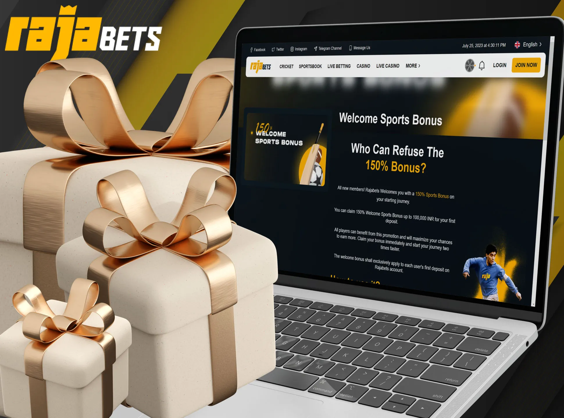 Rajabets offers various bonuses and promotions for both new and regular player.