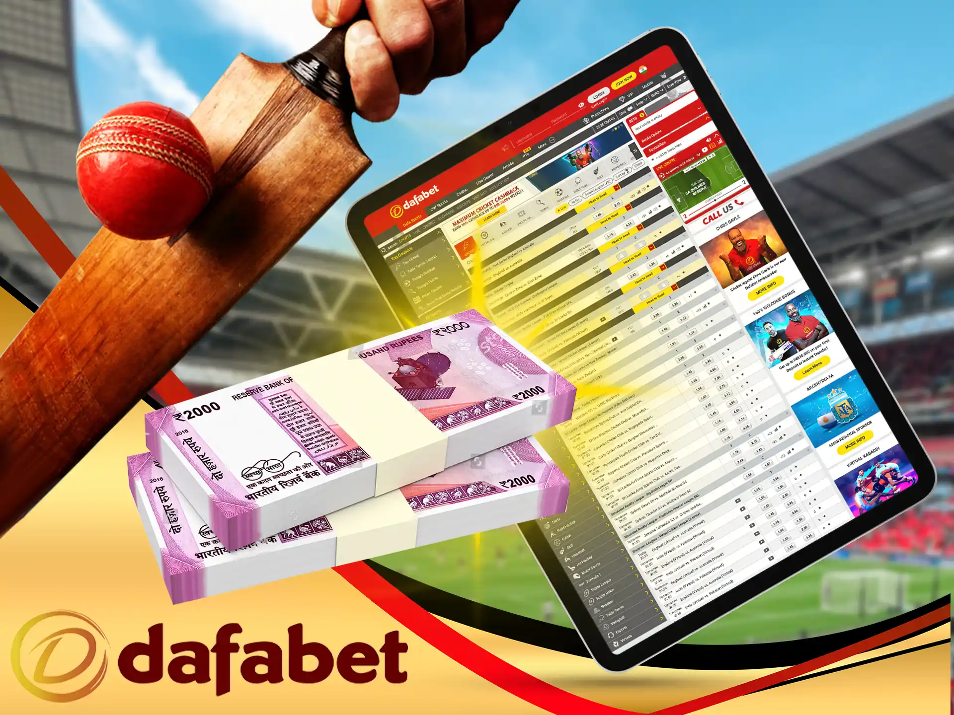 Dafabet is licensed by Curacao, which is trusted by Indian Players, have fast and convenient payment methods.