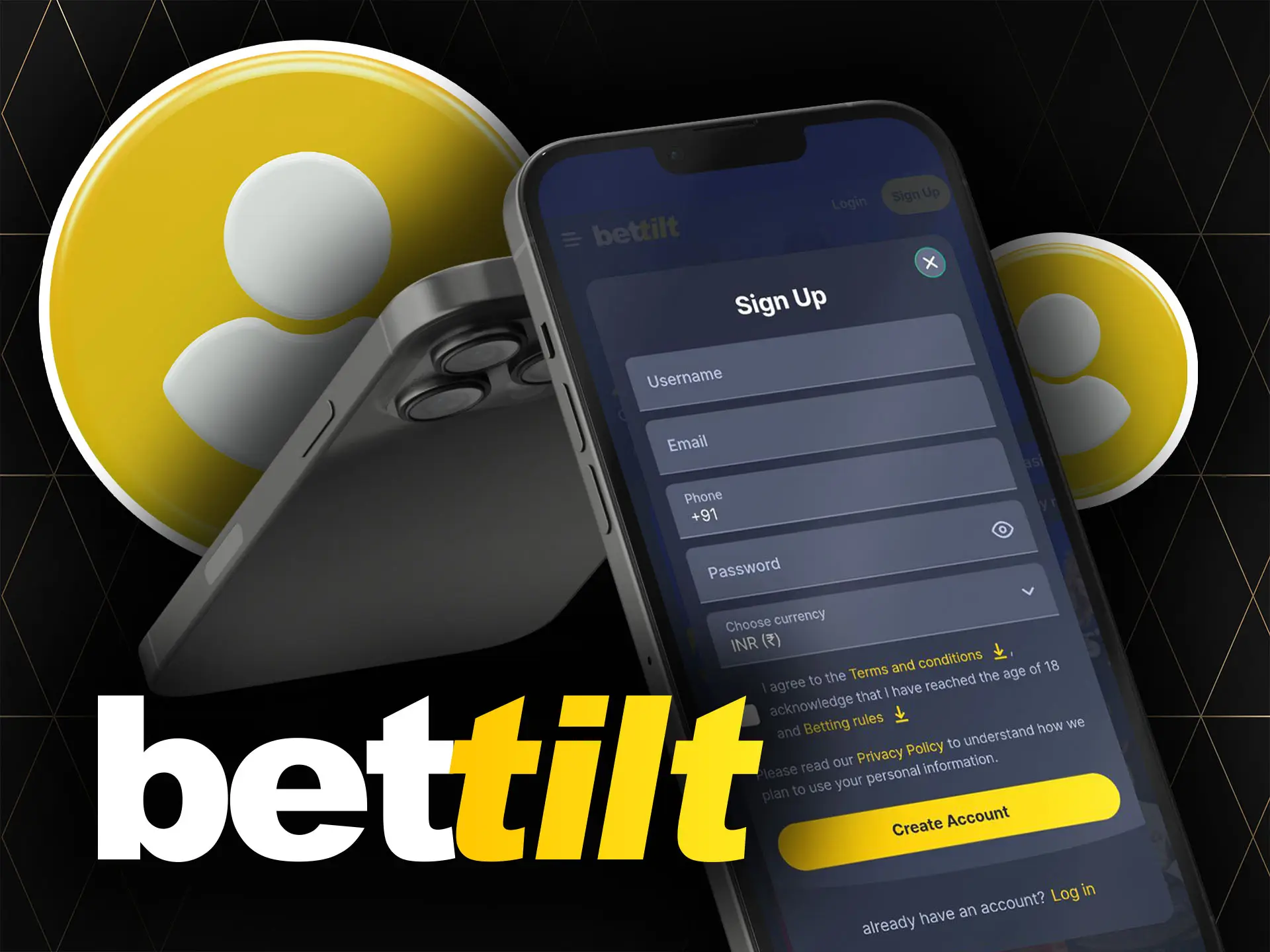 Download the Bettilt app, log in to your account and start betting.