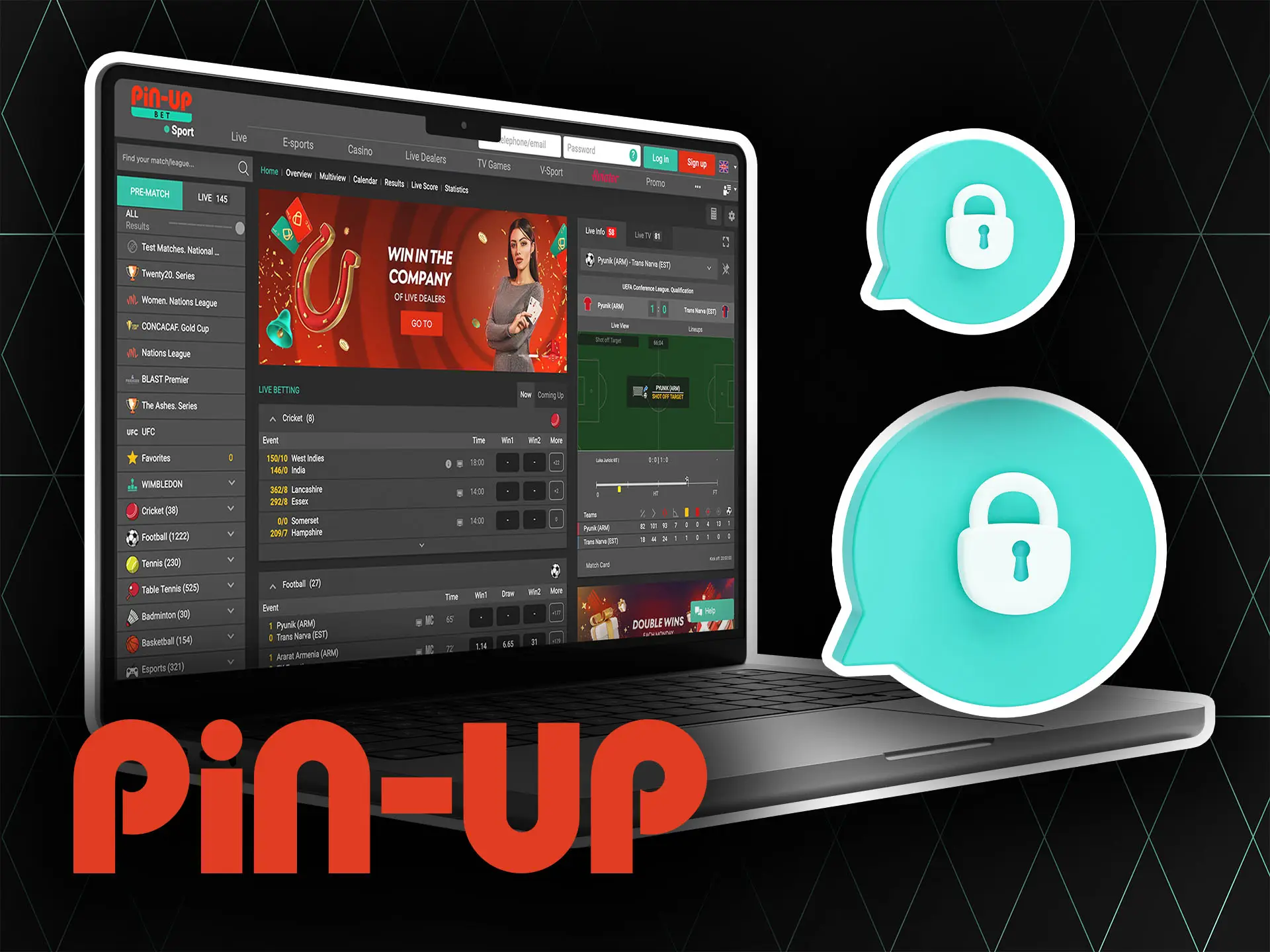 With Pin Up you can be sure that your data and money is under the strong protection.