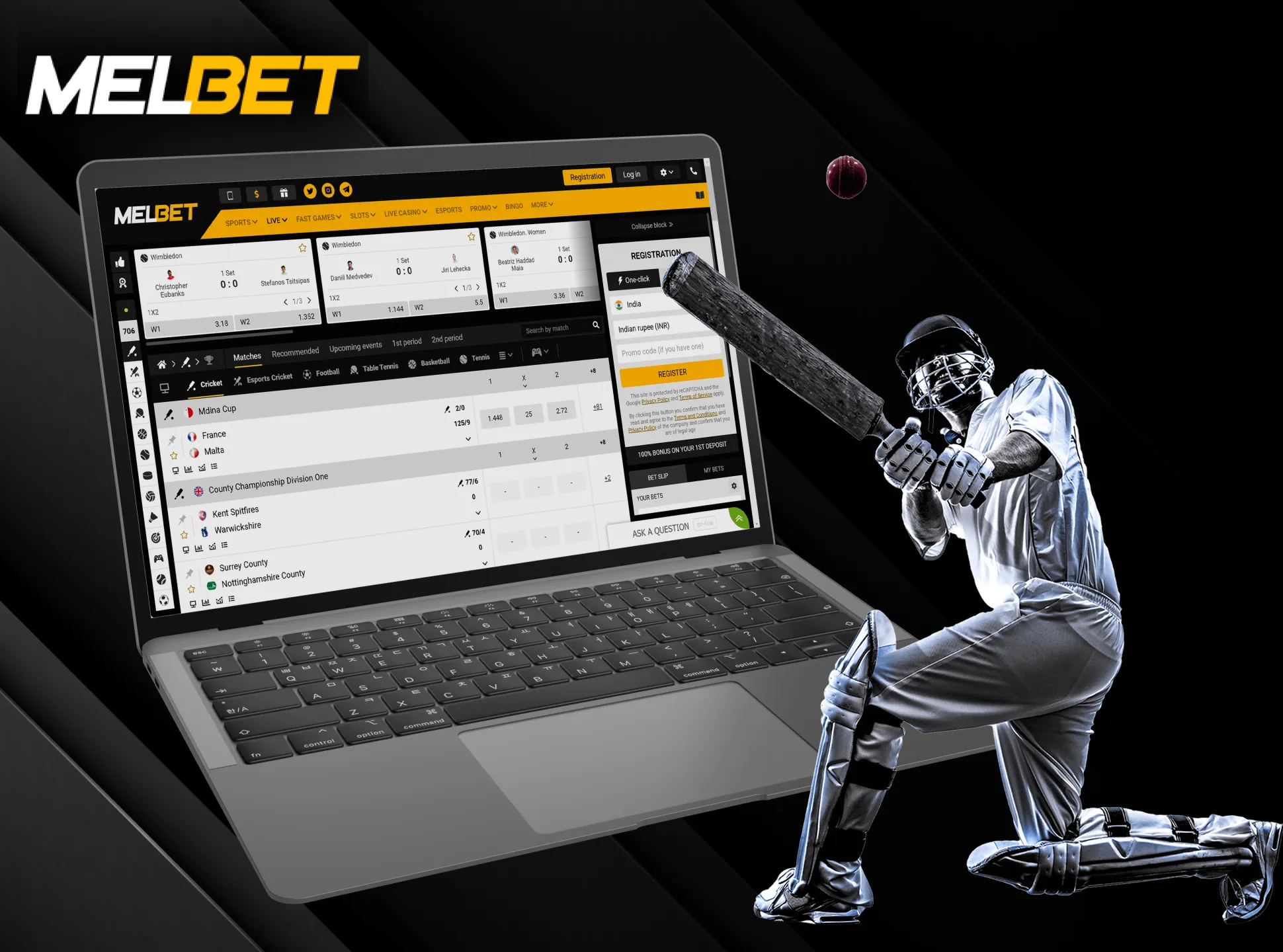 Choose Melbet for cricket betting.