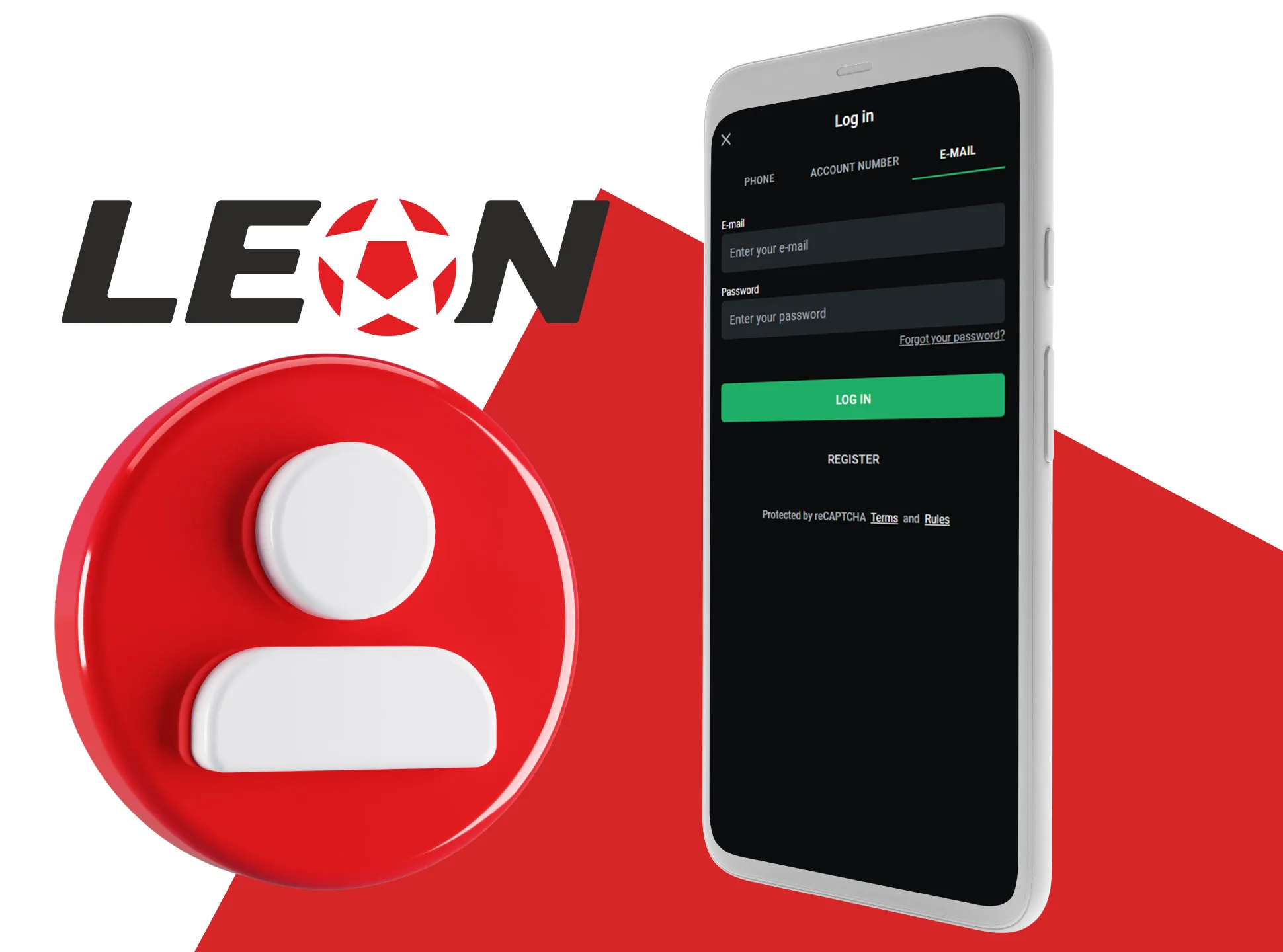 Log to the Leonbet app using your account.