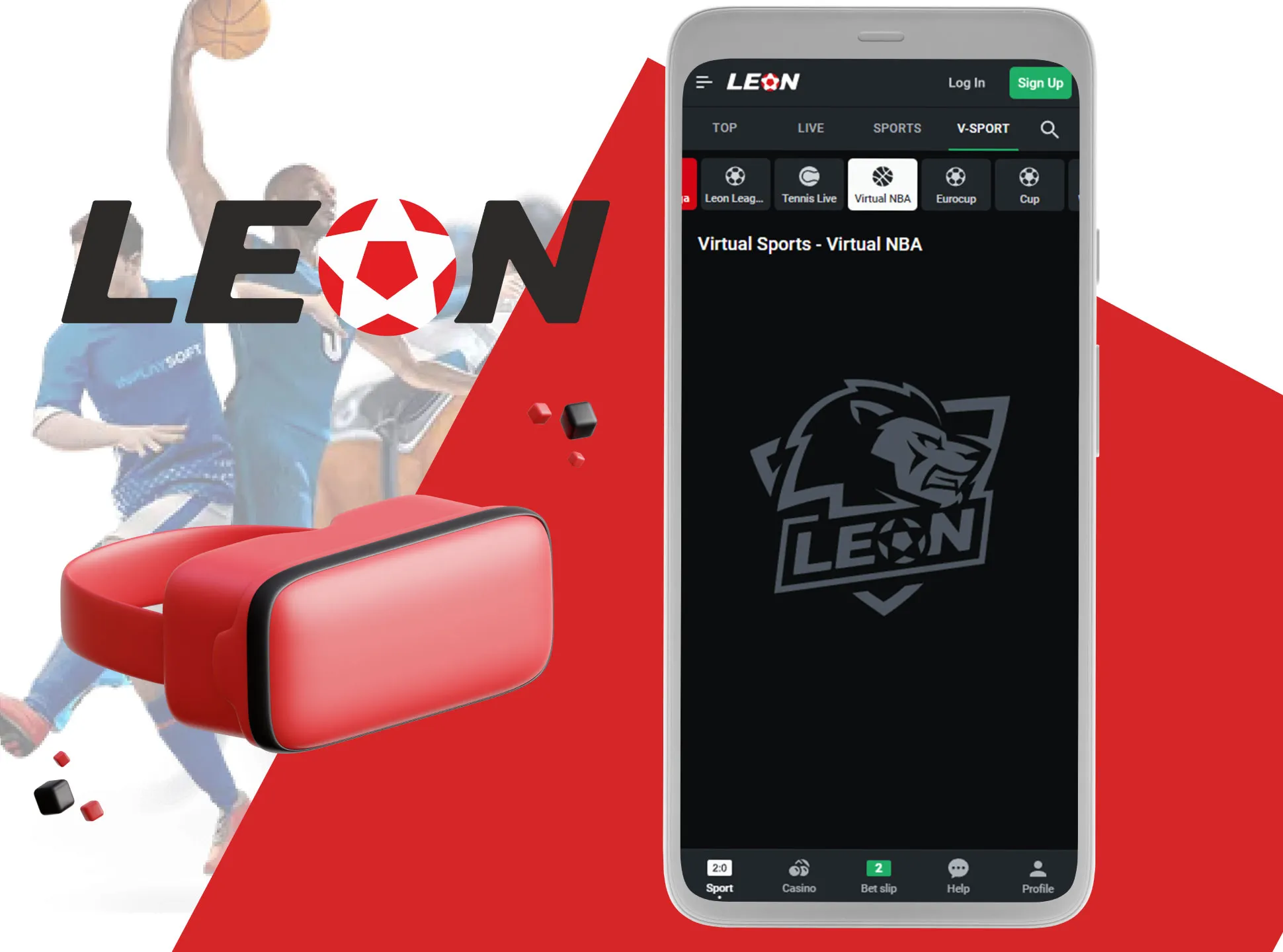 Bet on your favourite virtual sports in the Leonbet app.