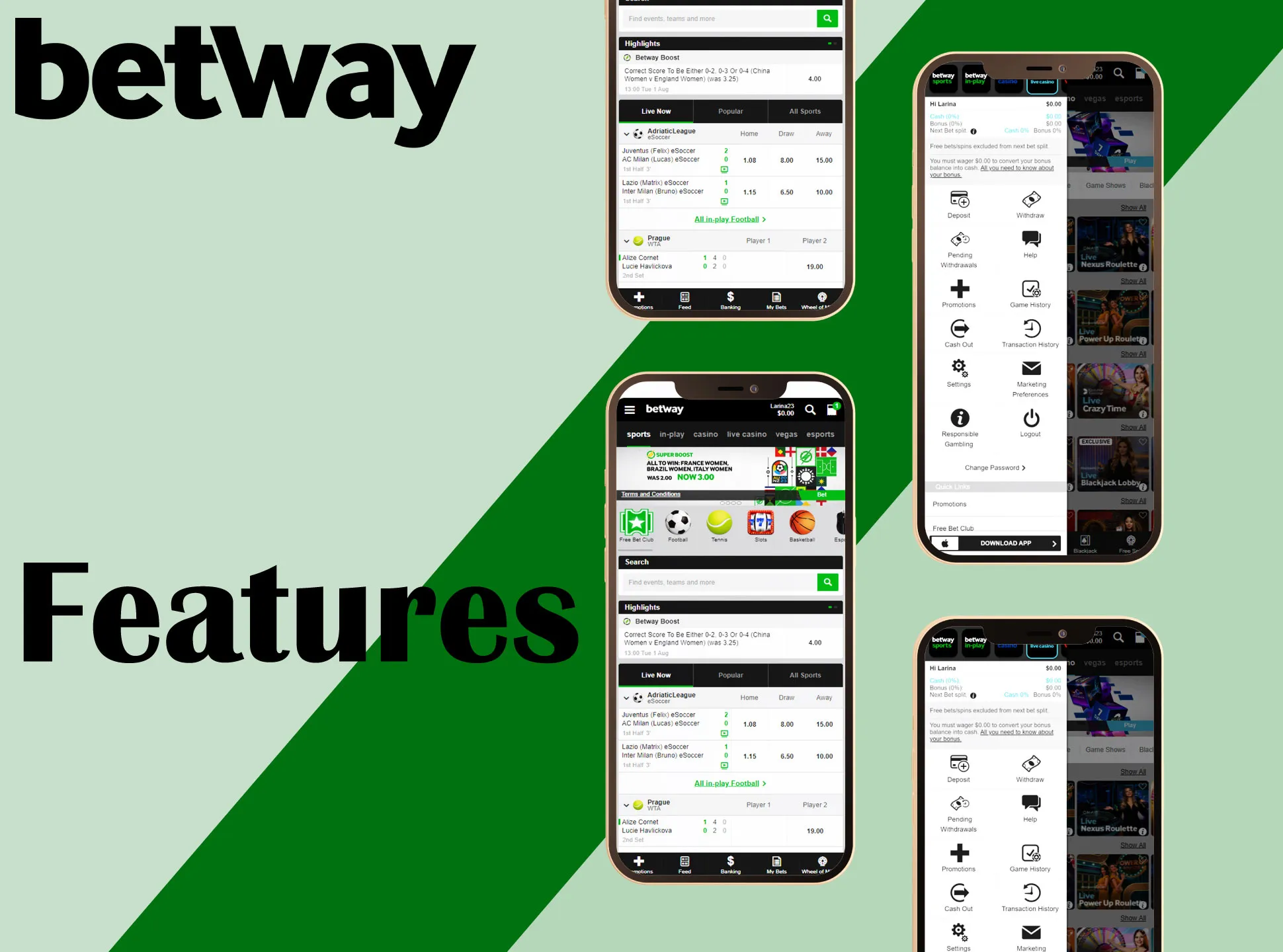 The Betway app is one of the best choices for betting from India.