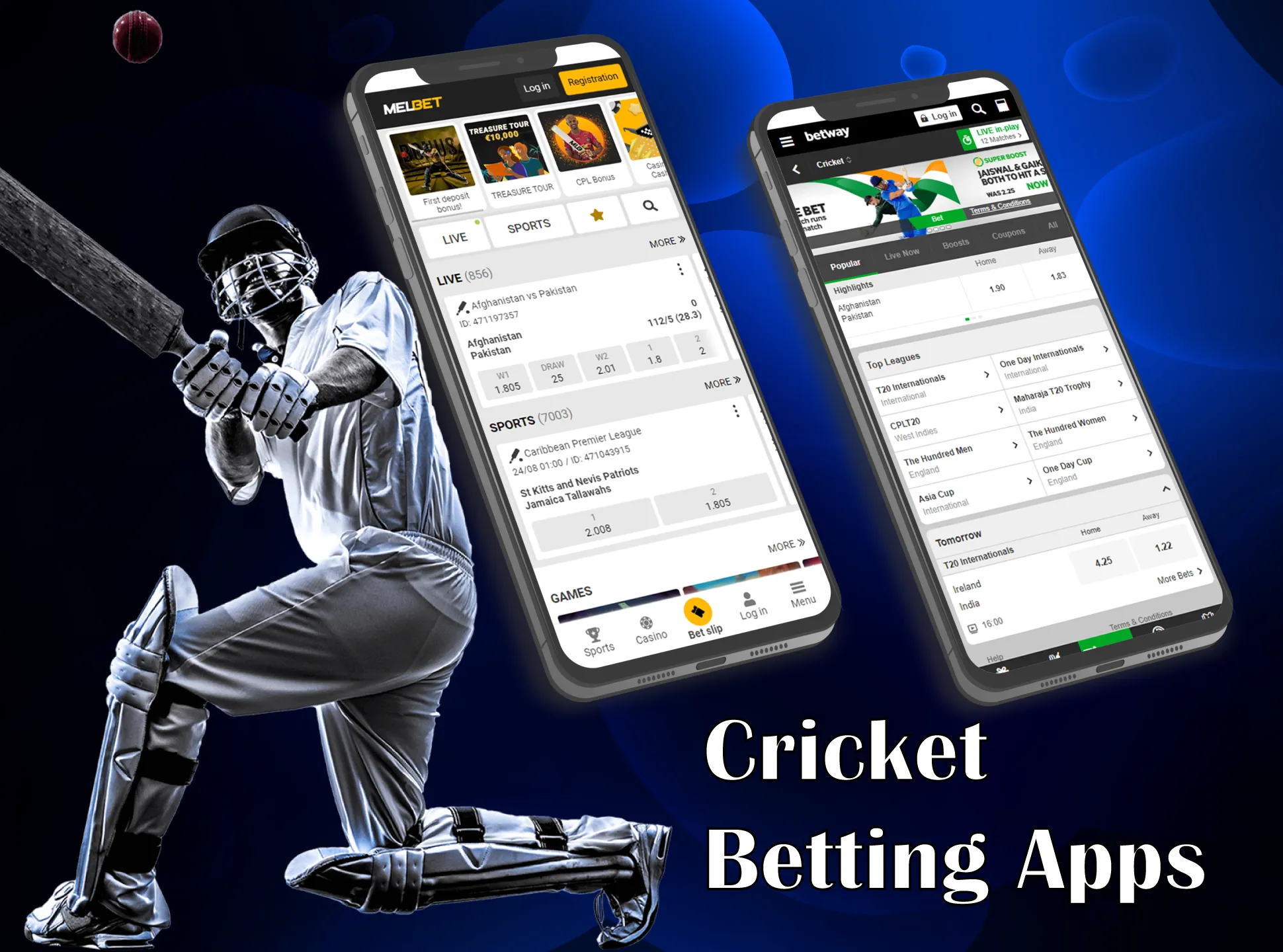 Download app of your favourite betting company.