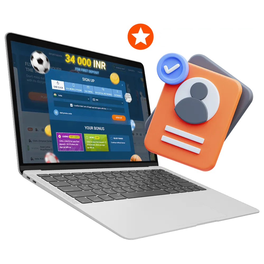Register your own new Mostbet account.