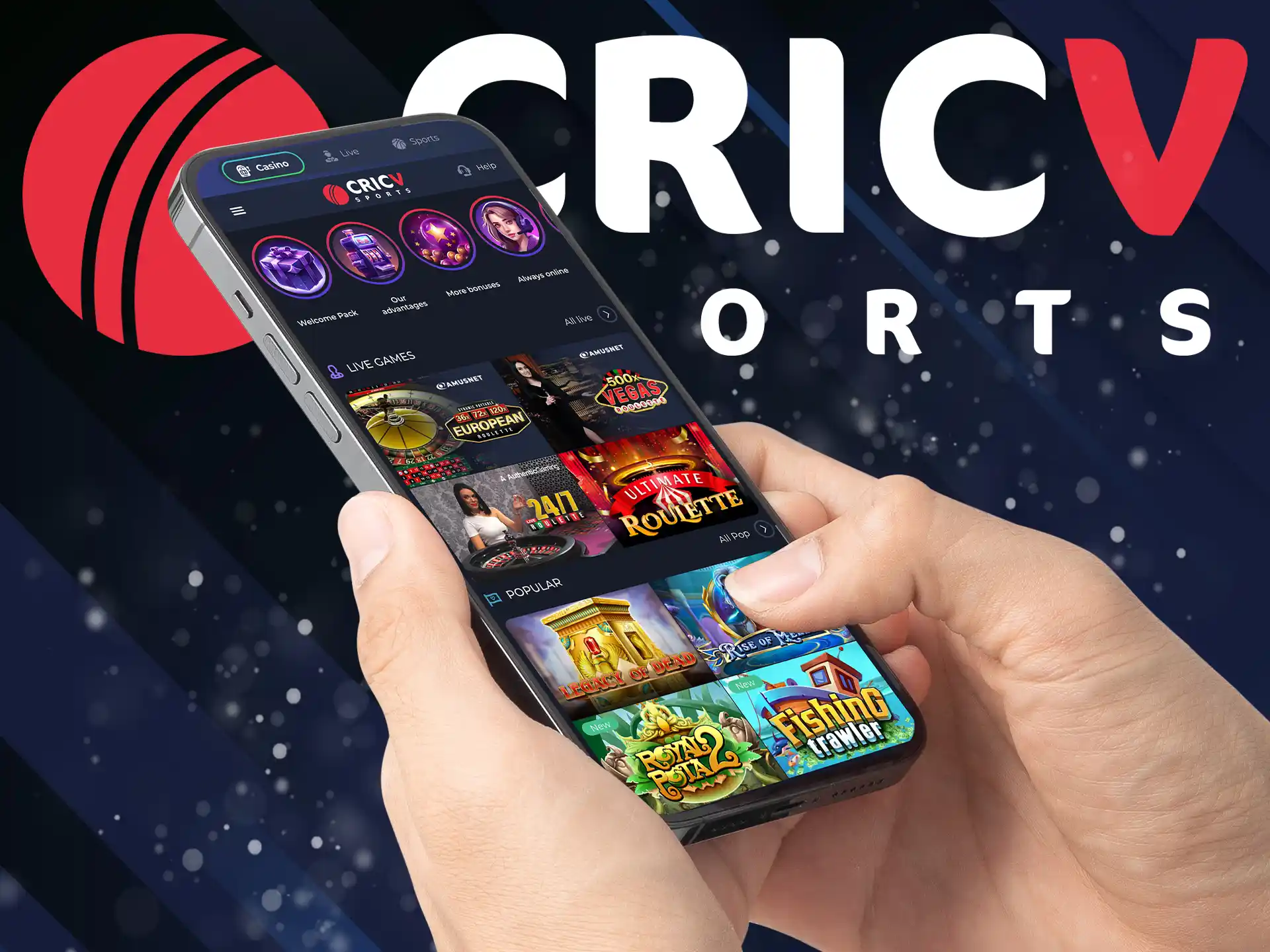 The CricV app is the choice of most Indian users, due to its high degree of protection of all data and many benefits.