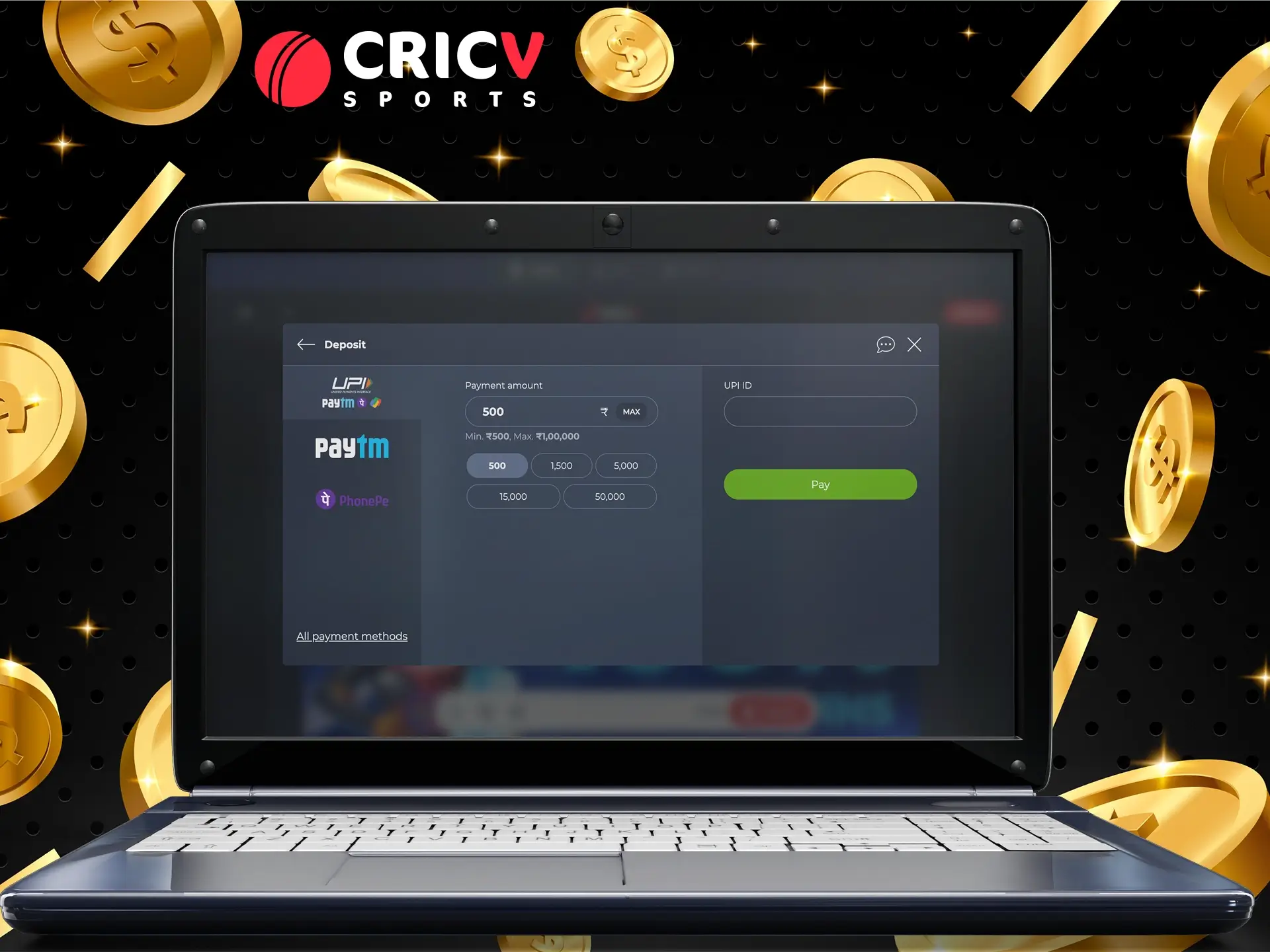 Users from India choose Cricv for fast and convenient payouts in the right currency.