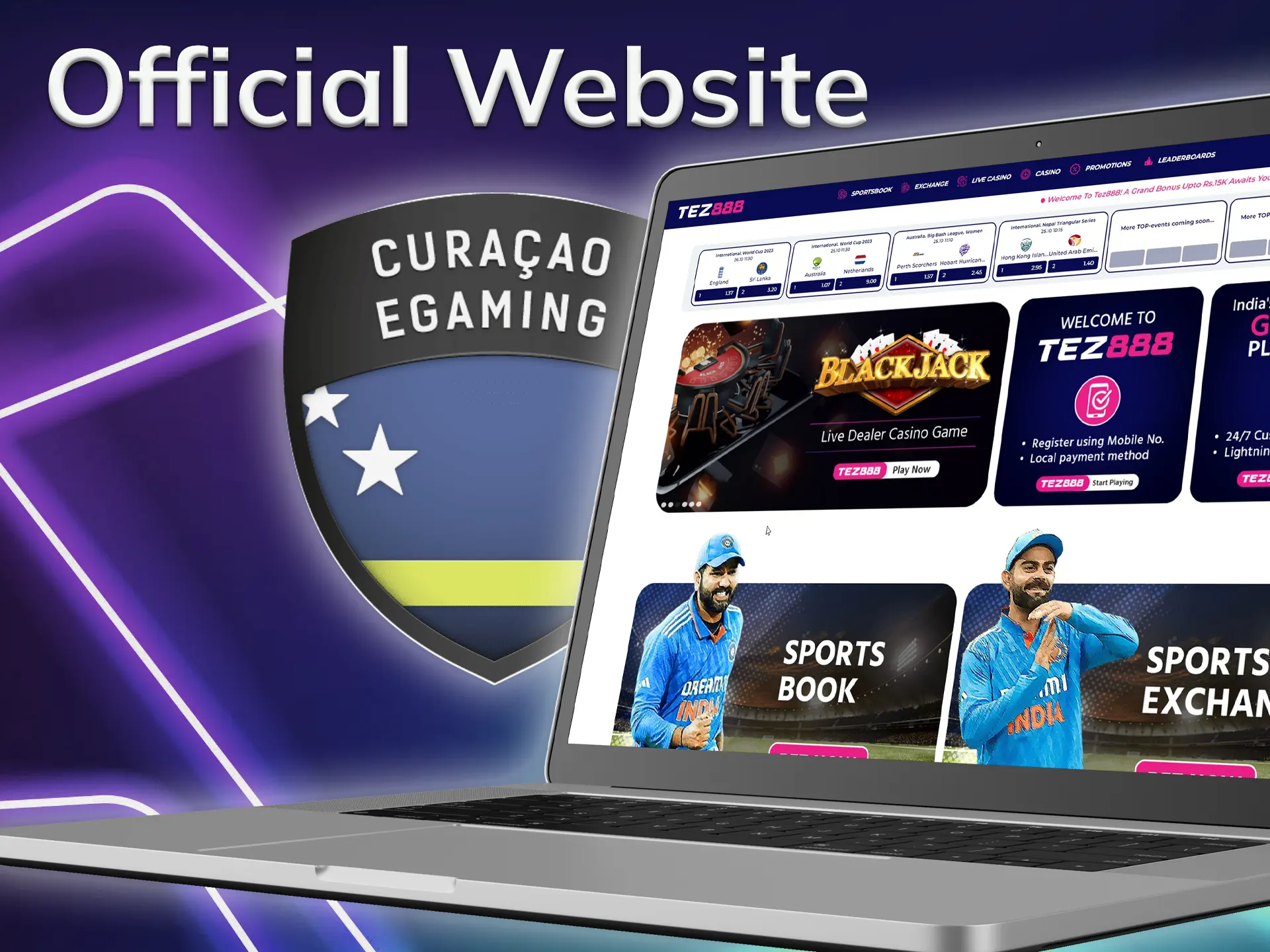 Tez888 complies with all the standards and regulations of an international betting platform.