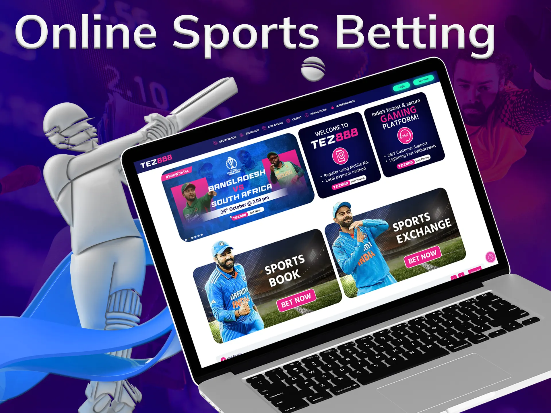 Bet on sports with tez888.